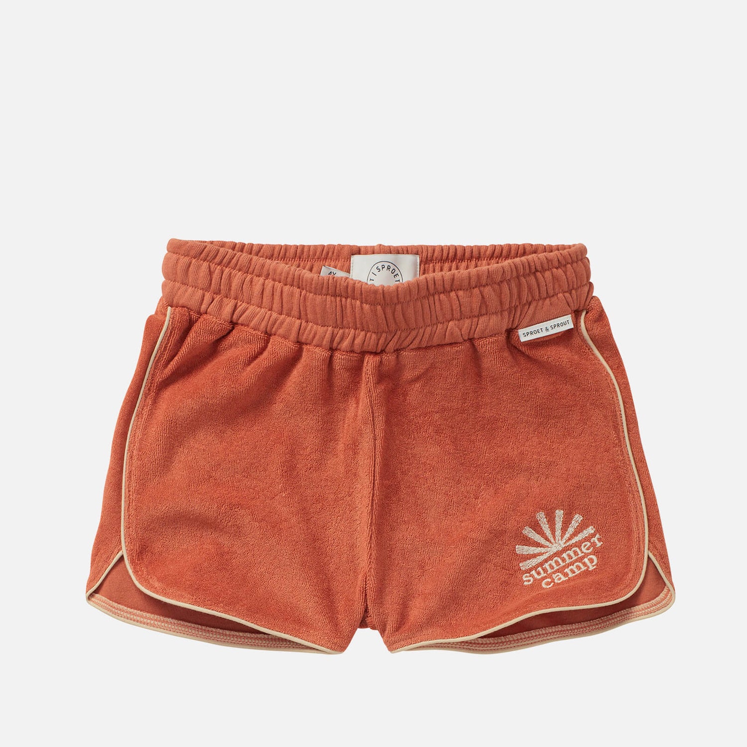 Sproet + Sprout Kids' Terry Sport Shorts - Summer Camp - Cafe - 12 Months