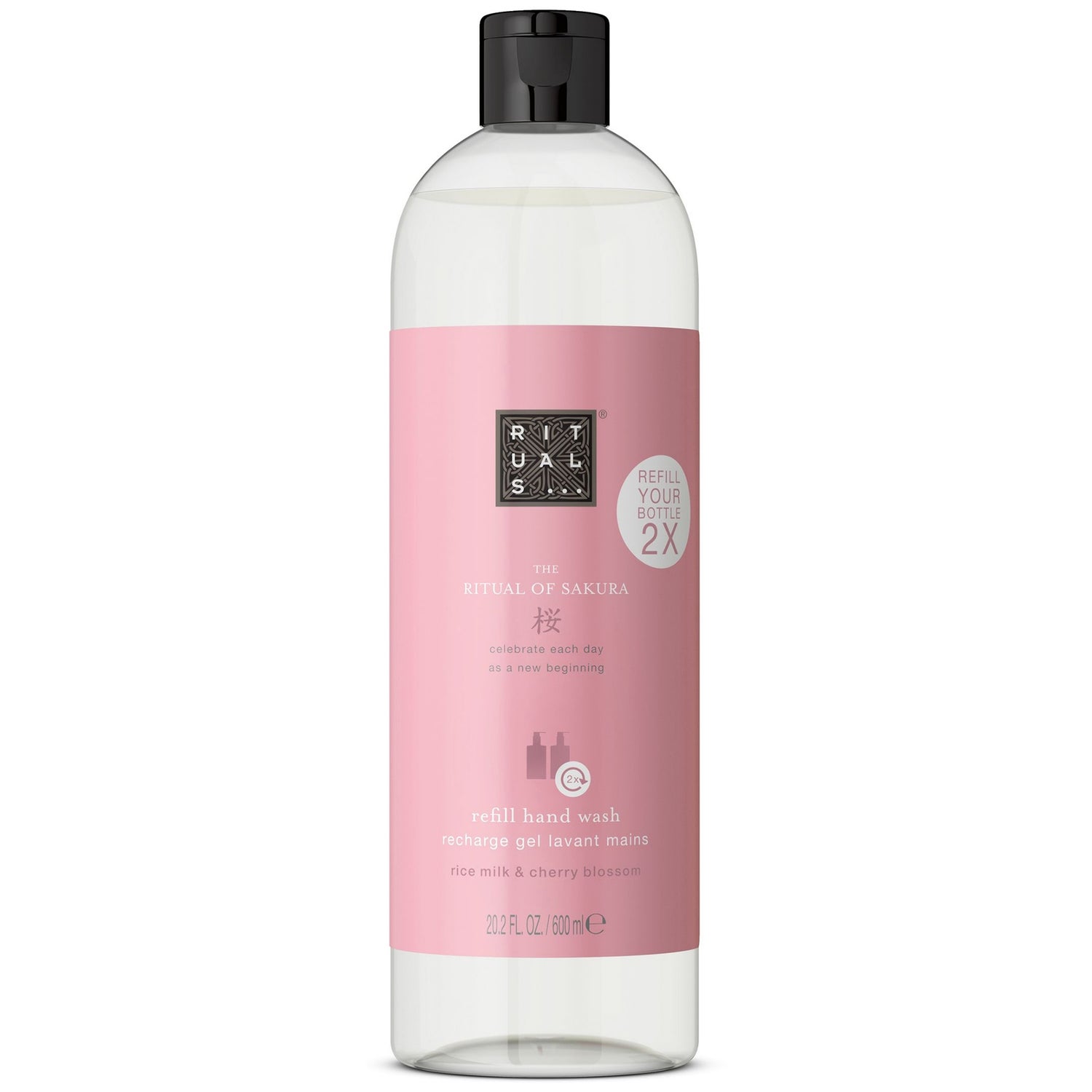 Rituals The Ritual of Sakura Floral Cherry Blossom & Rice Milk Hand Wash Refill 600ml