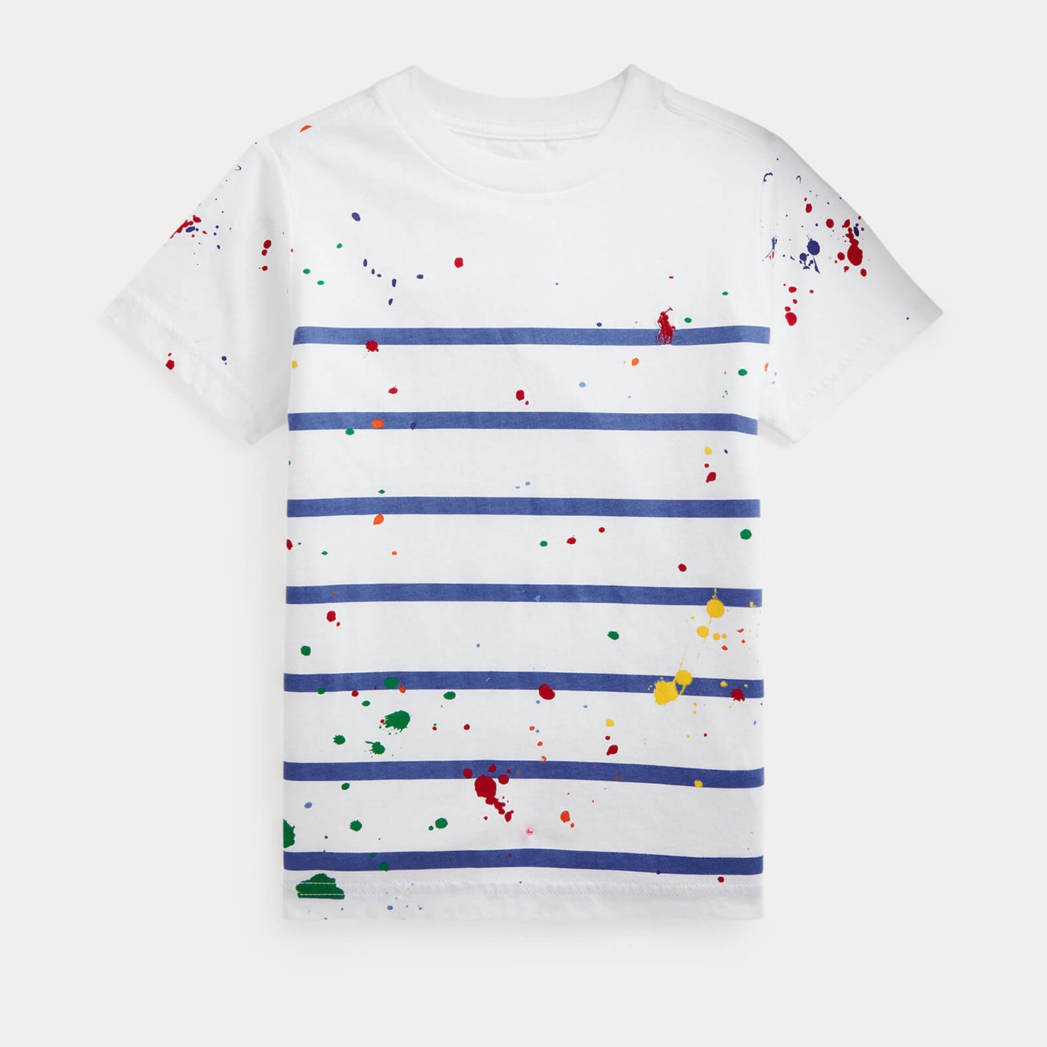 Polo Ralph Lauren Boys' Paint Splatter T-Shirt - White Multi - 6 Years