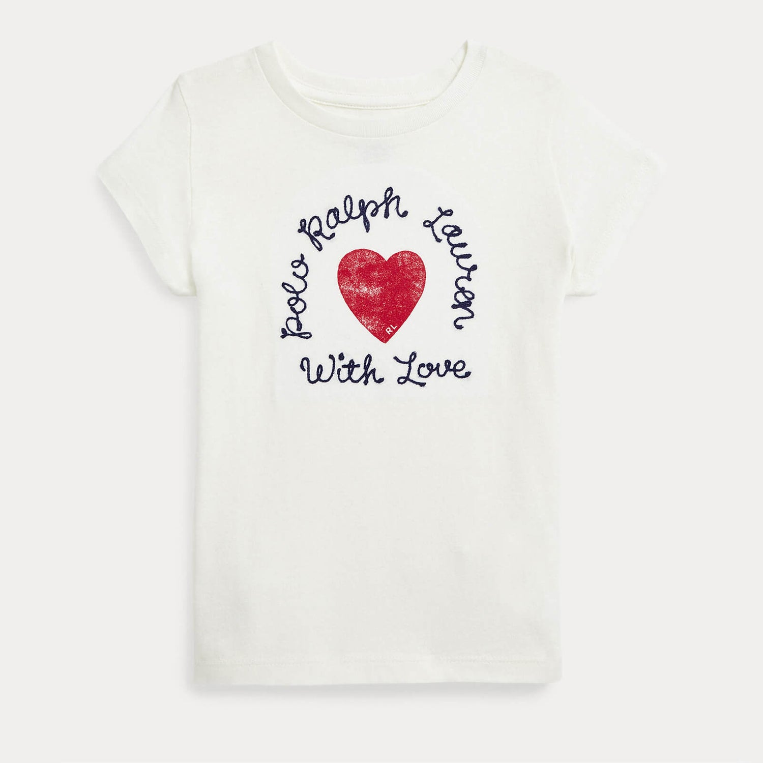 Polo Ralph Lauren Girls' Valentines Heart T-Shirt - Nevis - 2 Years