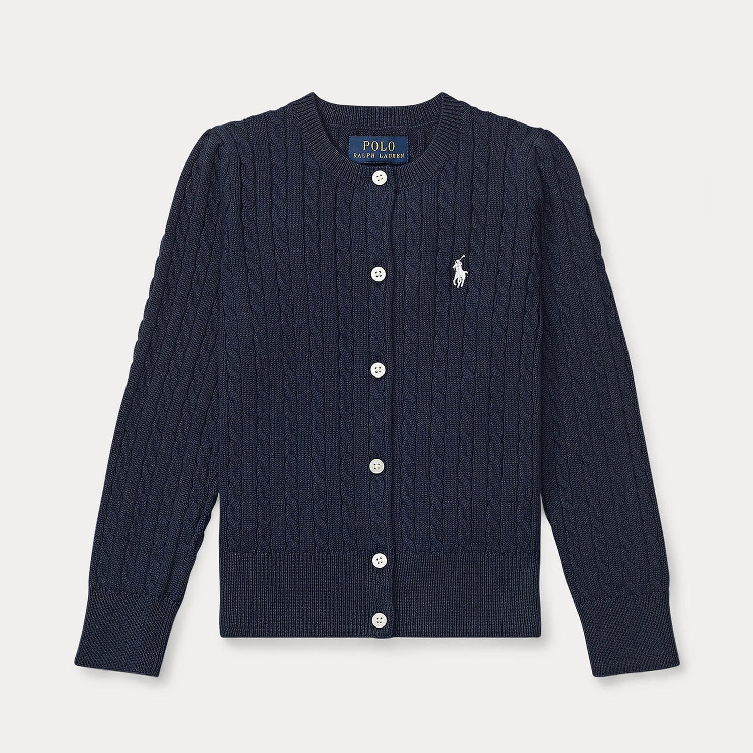 Polo Ralph Lauren Girls' Cable Knit Cardigan - Hunter Navy