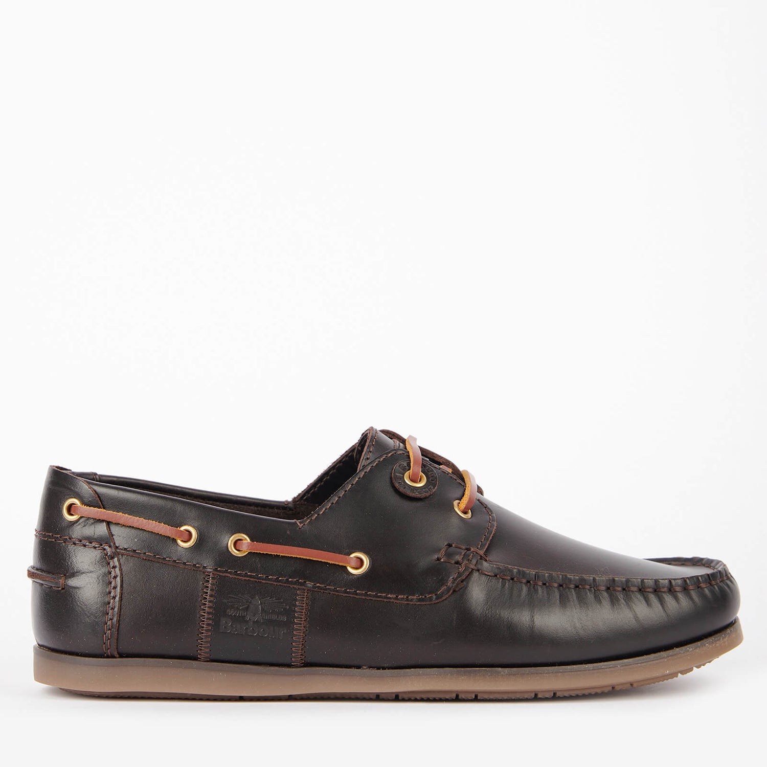 Barbour Men's Capstan Leather Boat Shoes - Dark Brown