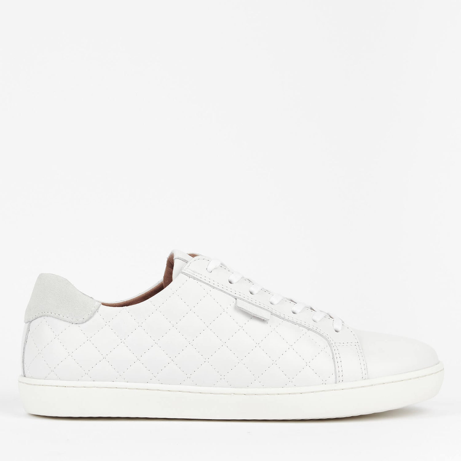 Barbour Women's Bridget Leather Low Top Trainers - White - UK 3