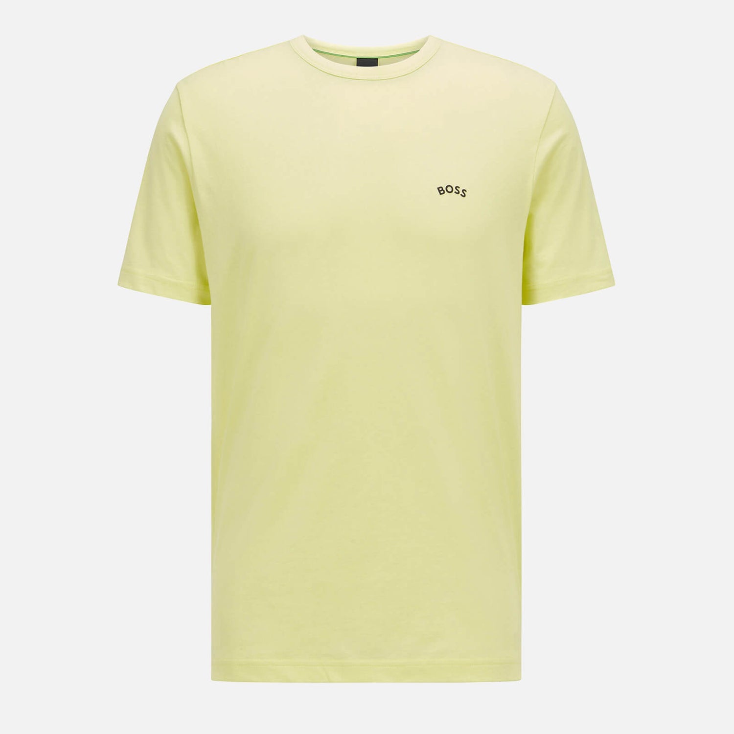 BOSS Athleisure Men's Curved T-Shirt - Light Pastel Green - S