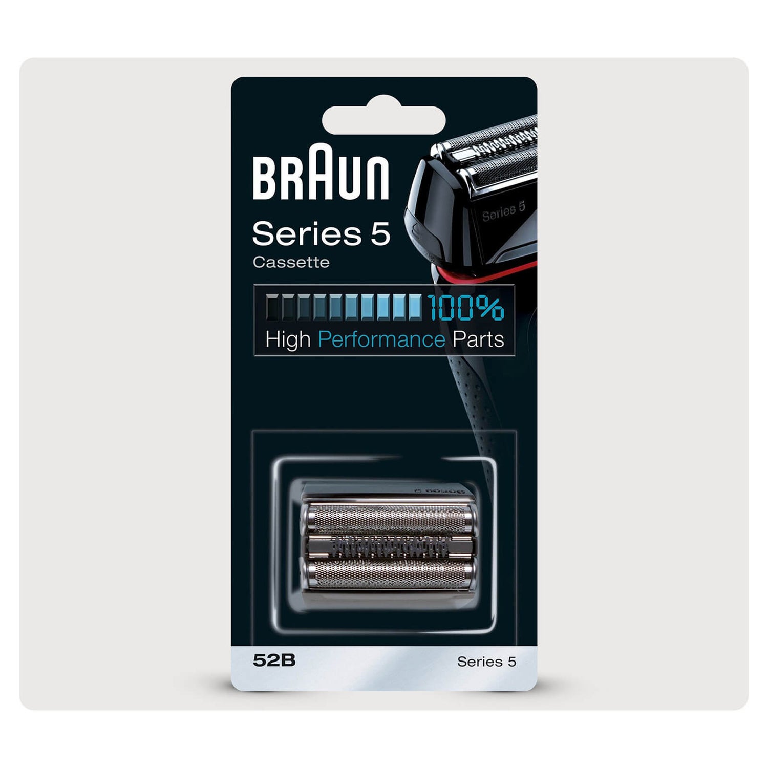 Braun Series 5 52B Electric Shaver Head Replacement, Black