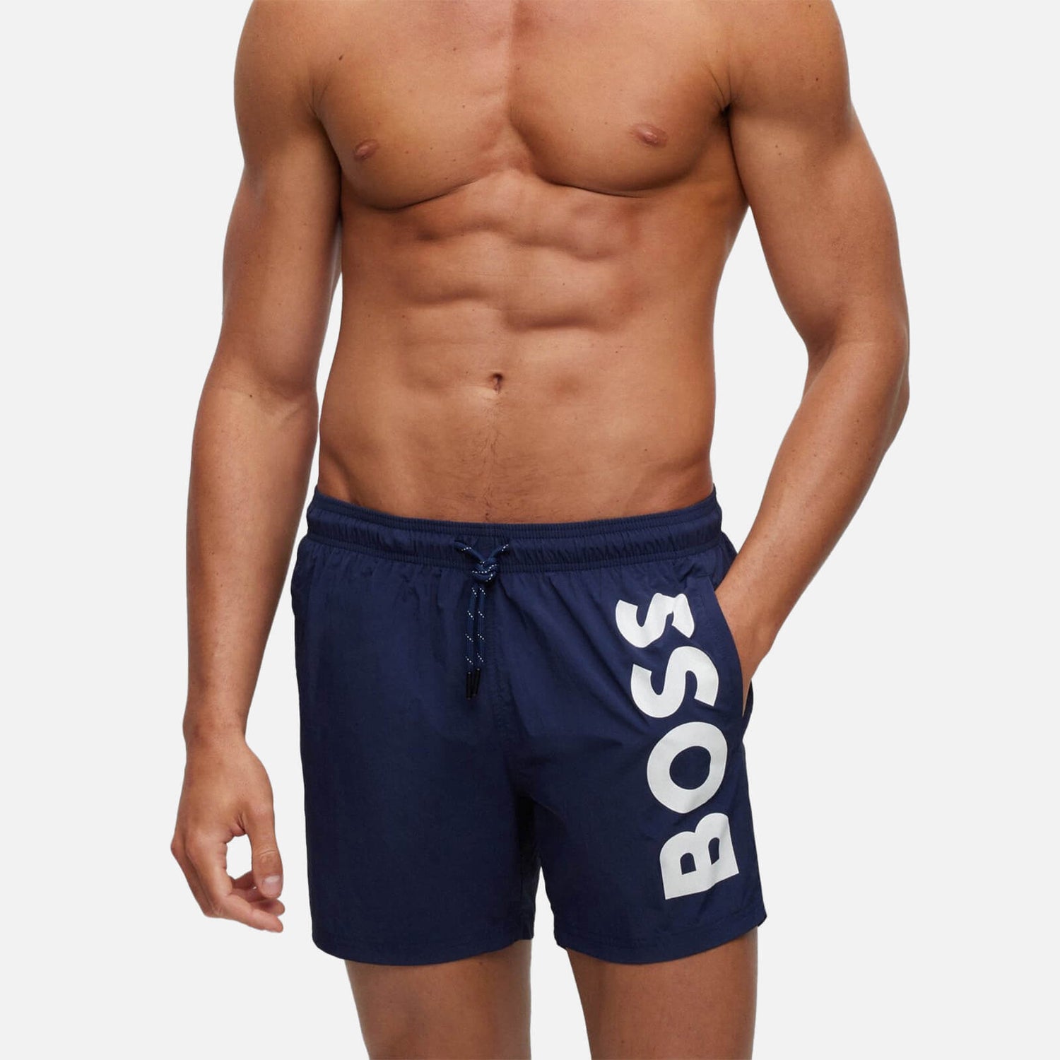 BOSS Bodywear Men's Octopus Swim Shorts - Navy - S