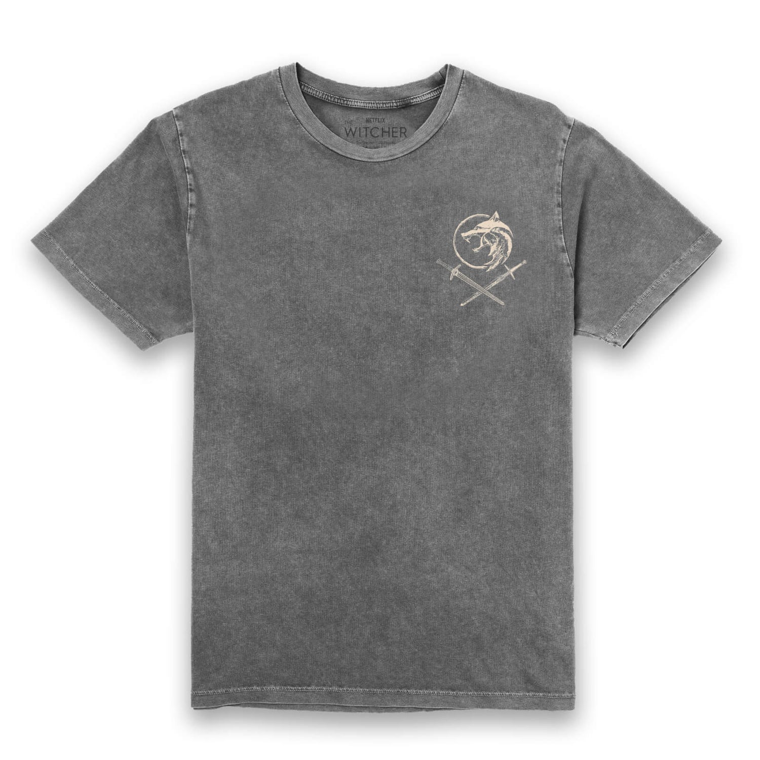 The Witcher Kaer Morhen Unisex T-Shirt - Khaki Acid Wash