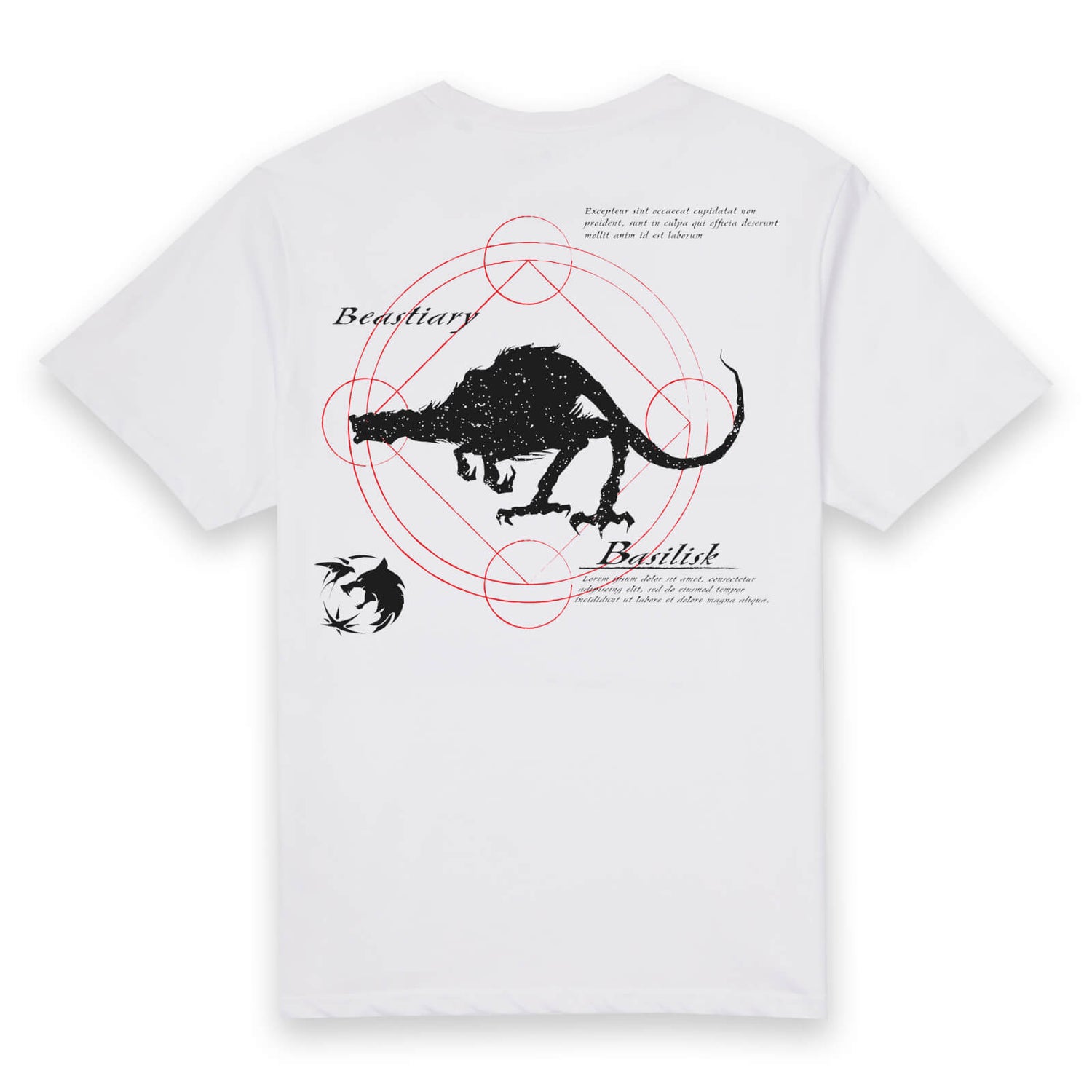 The Witcher Basilisk Unisex T-Shirt - White