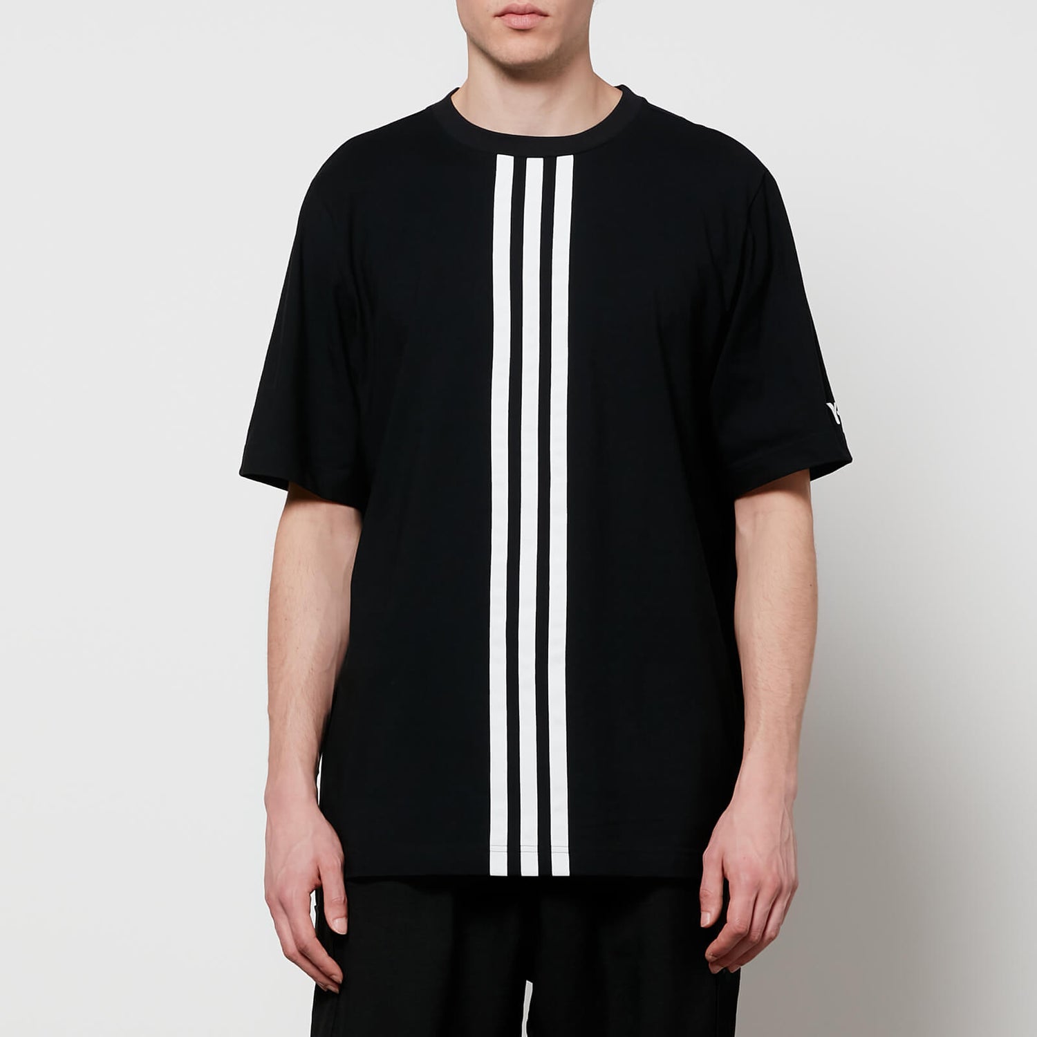 Y-3 Men's Vertical 3-Stripe T-Shirt - Black