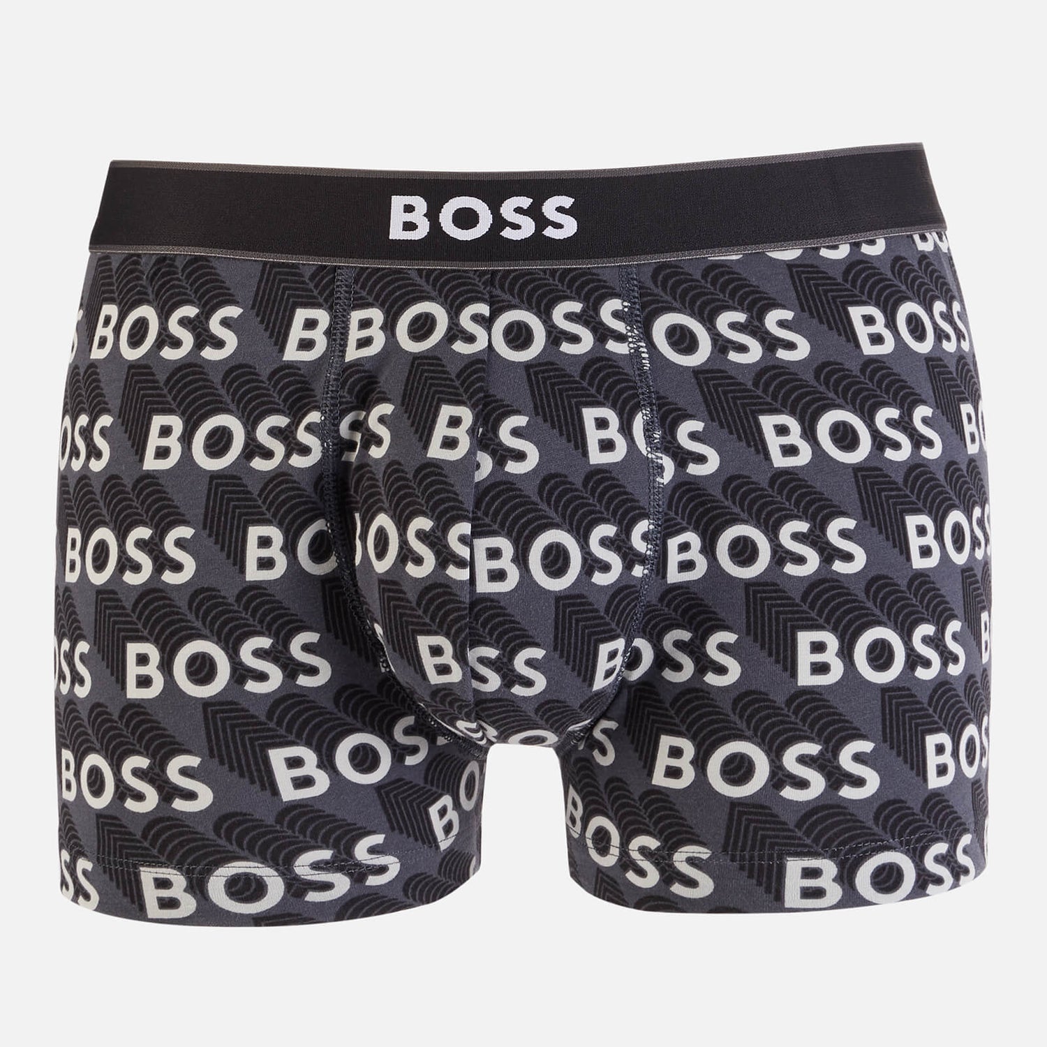 BOSS Bodywear Men's Print 24 Trunks - Dark Grey