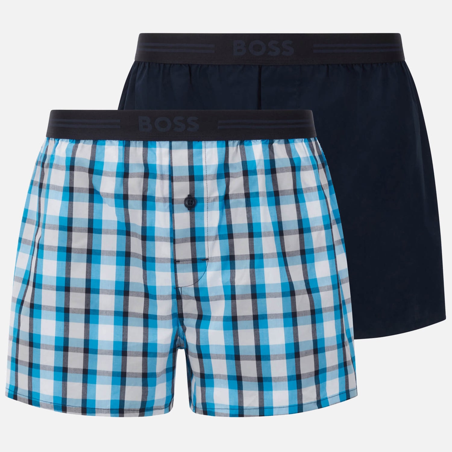 BOSS Bodywear Men's 2-Pack Boxer Shorts - Turquoise/Aqua - S
