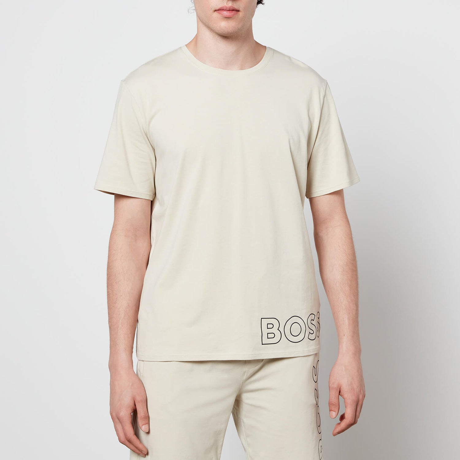 BOSS Bodywear Men's Identity T-Shirt - Light Beige - S