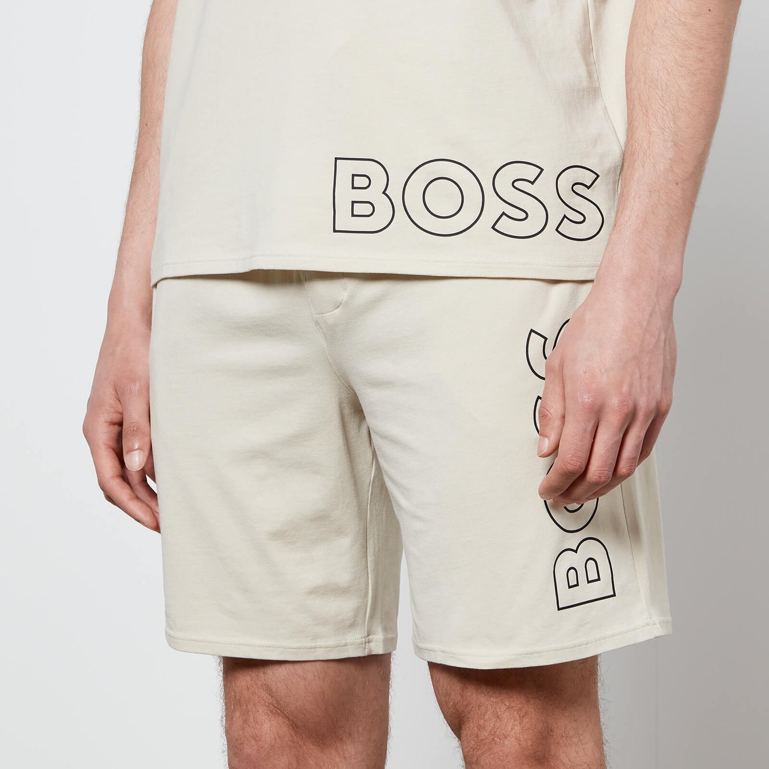 BOSS Bodywear Men's Identity Shorts - Light Beige - S
