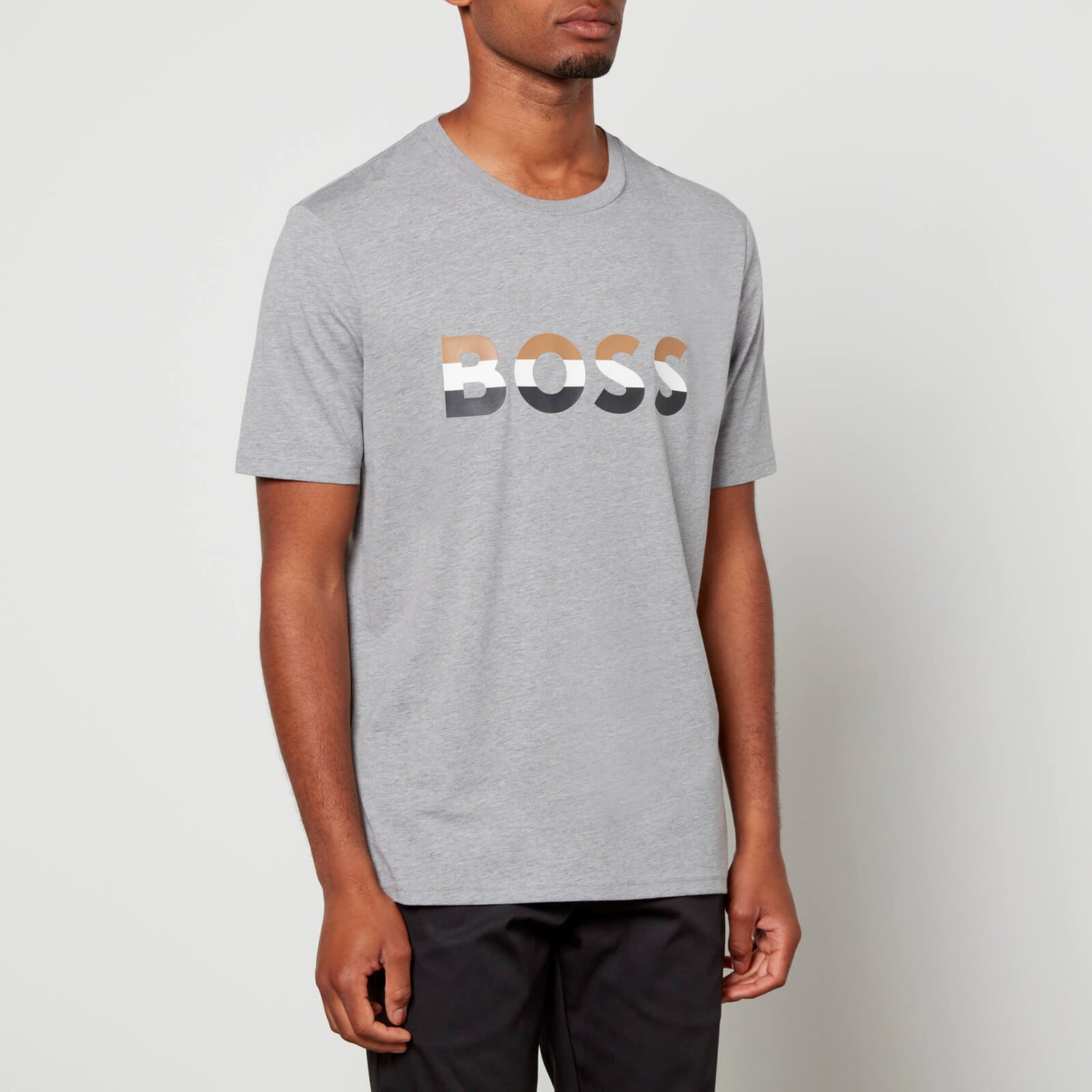 BOSS Smart Casual Tiburt 272 Logo Cotton-Blend T-Shirt