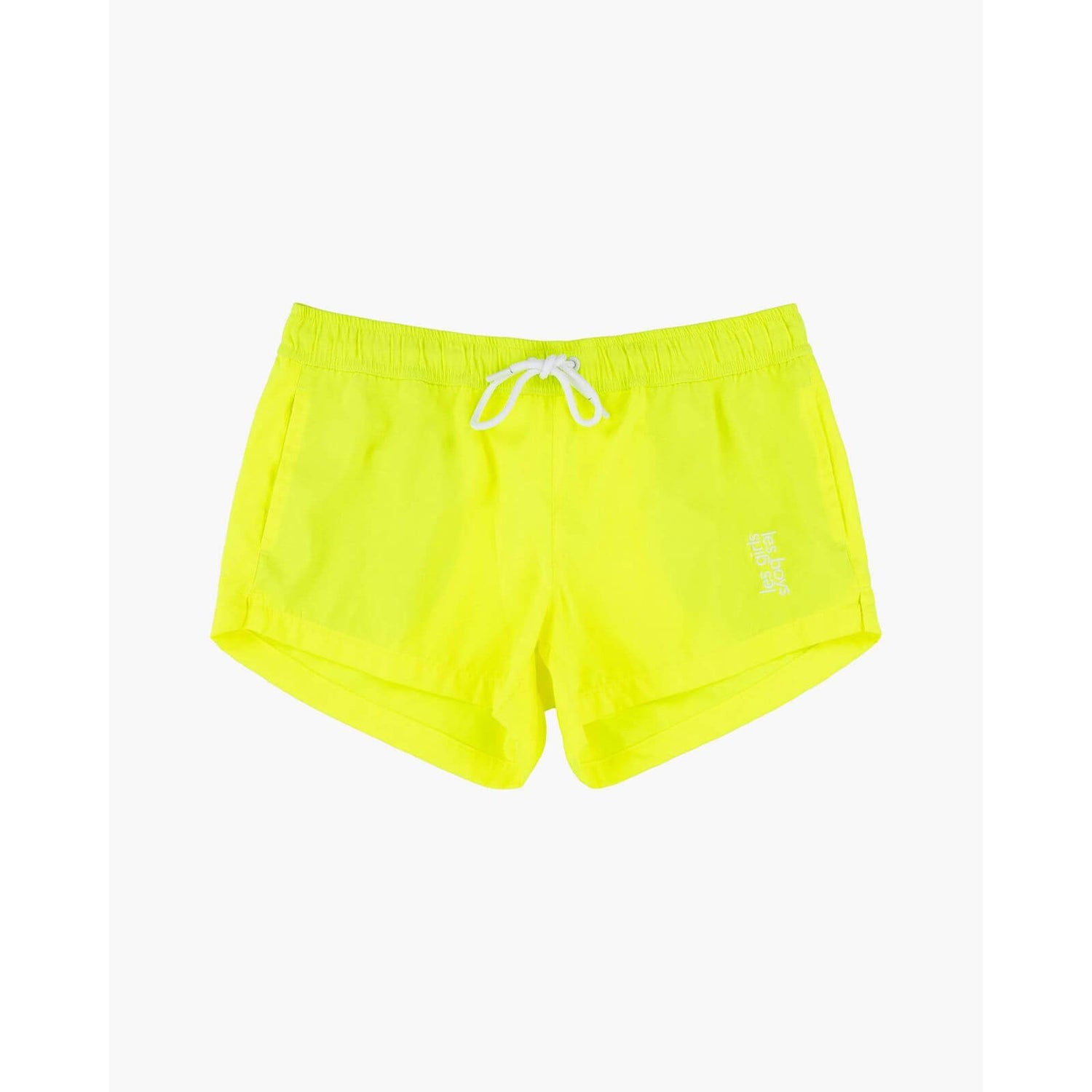 Les Girls Les Boys Womens Neon Swim Shorts Yellow
