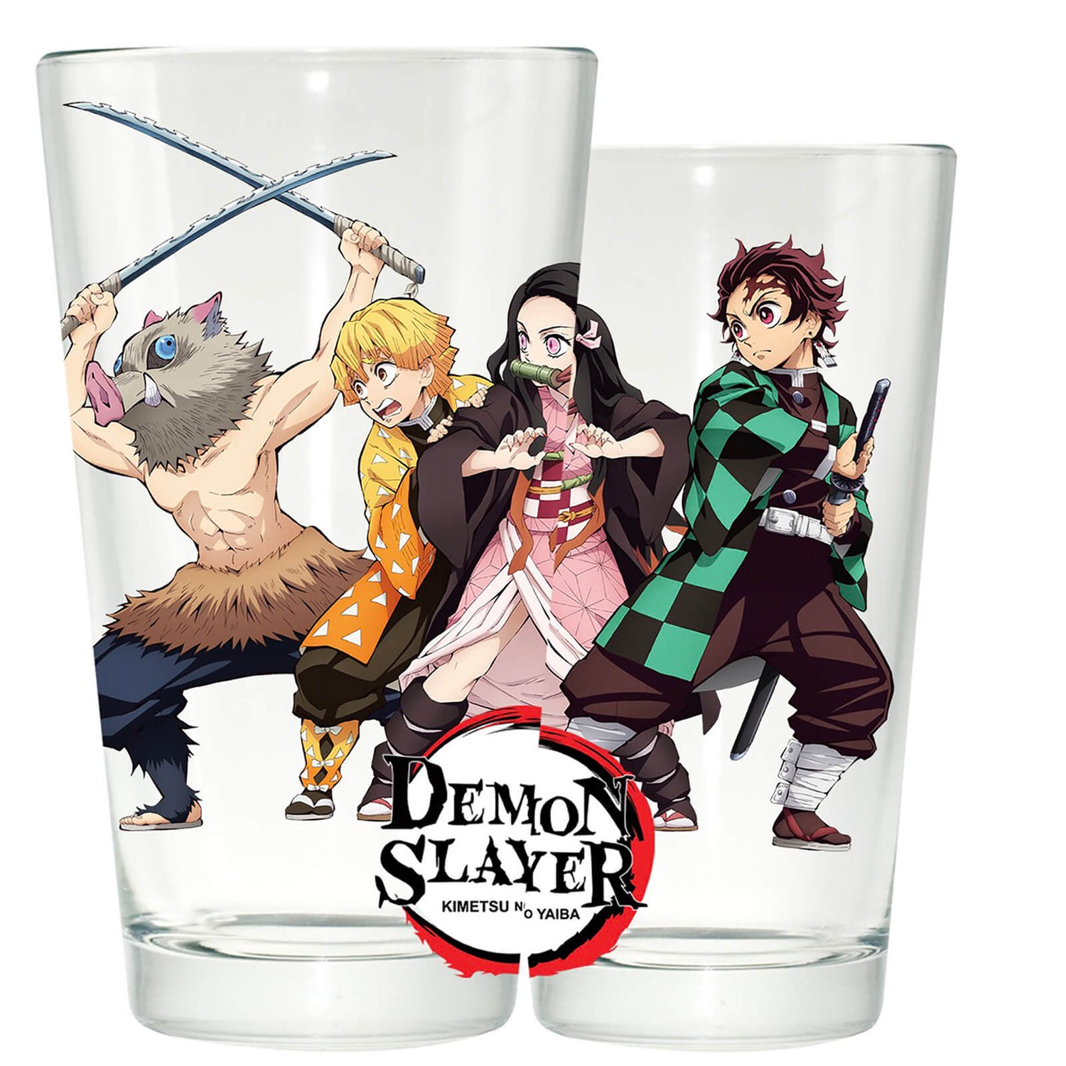 Demon Slayer Group Clear Pint Glass