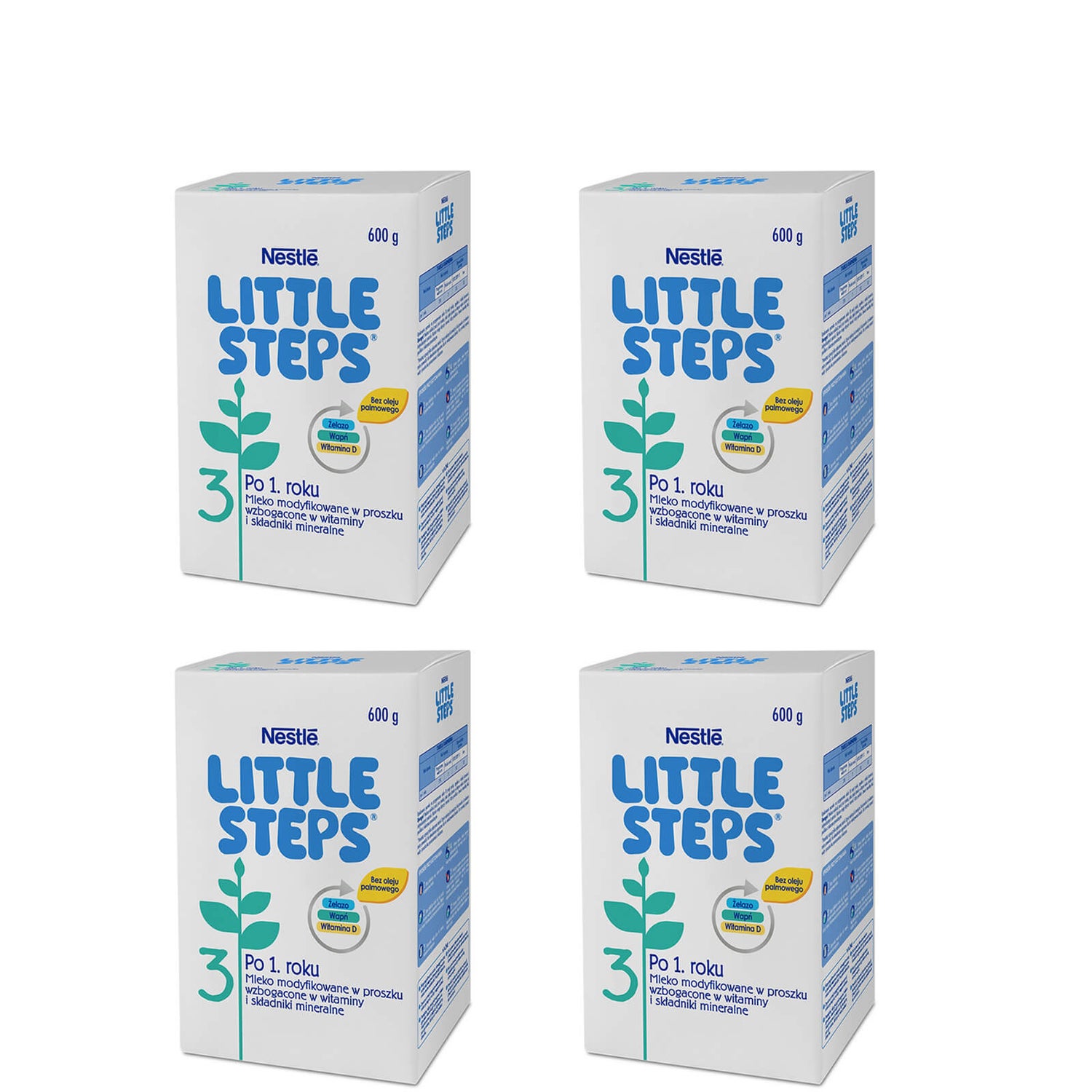 Zestaw Little Steps® 3 4 x 600g
