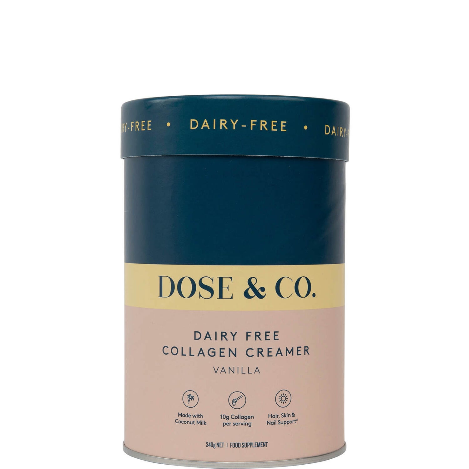 Dose & Co Dairy Free Collagen Creamer - Vanilla