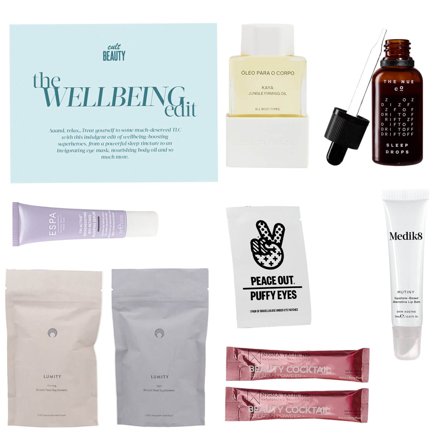 Cult Beauty Wellbeing Edit (Worth over £145.00)