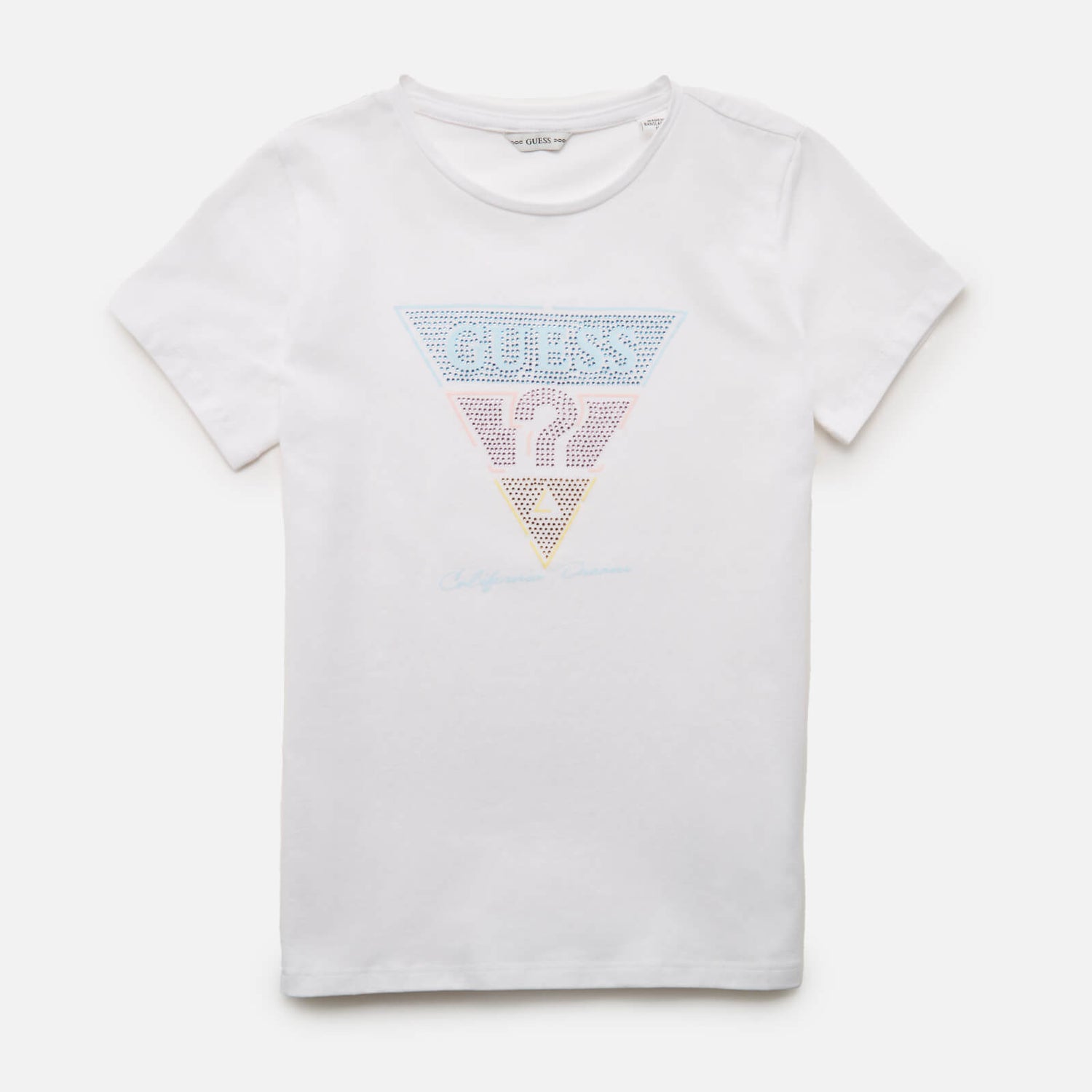 Guess Girls Logo T-Shirt - Pure White - 8 Years