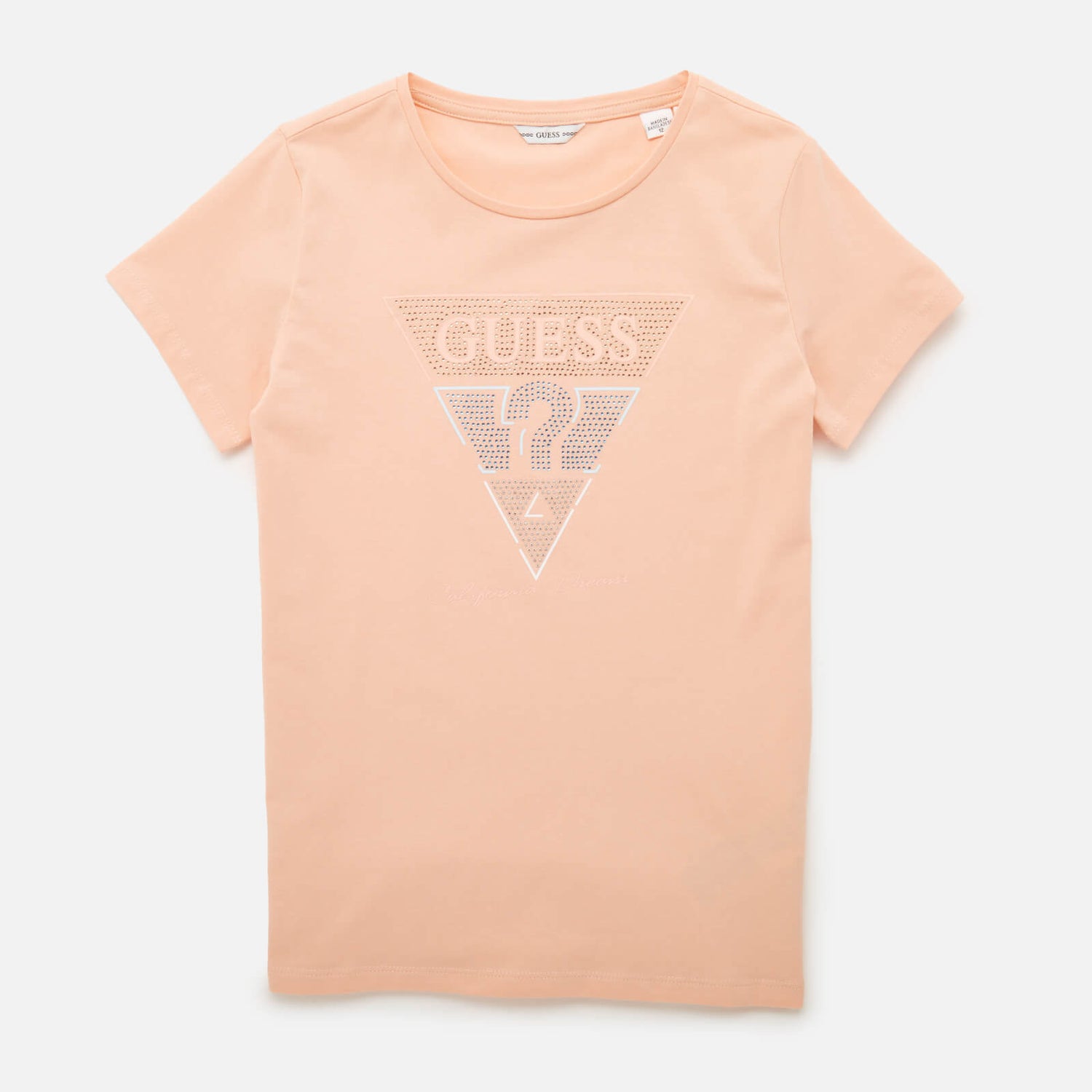 Guess Girls' Logo T-Shirt - Peach Crème
