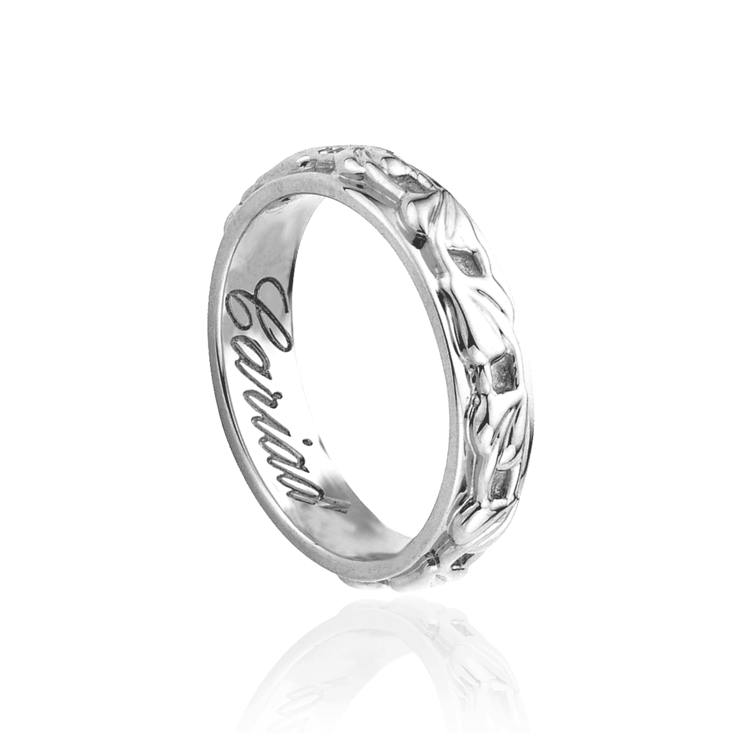 18ct Gold Tree of Life Wedding Ring White Gold Clogau Outlet