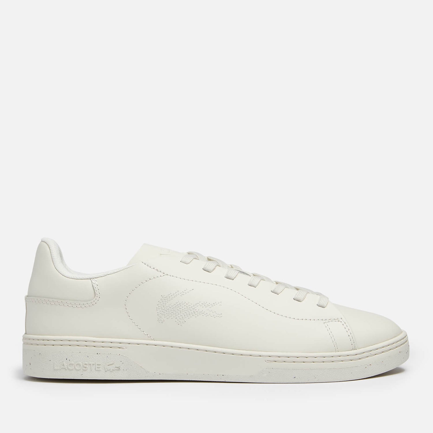 Lacoste Men's Court Zero 0722 1 Leather Court Cupsole Trainers - Off White/Off White