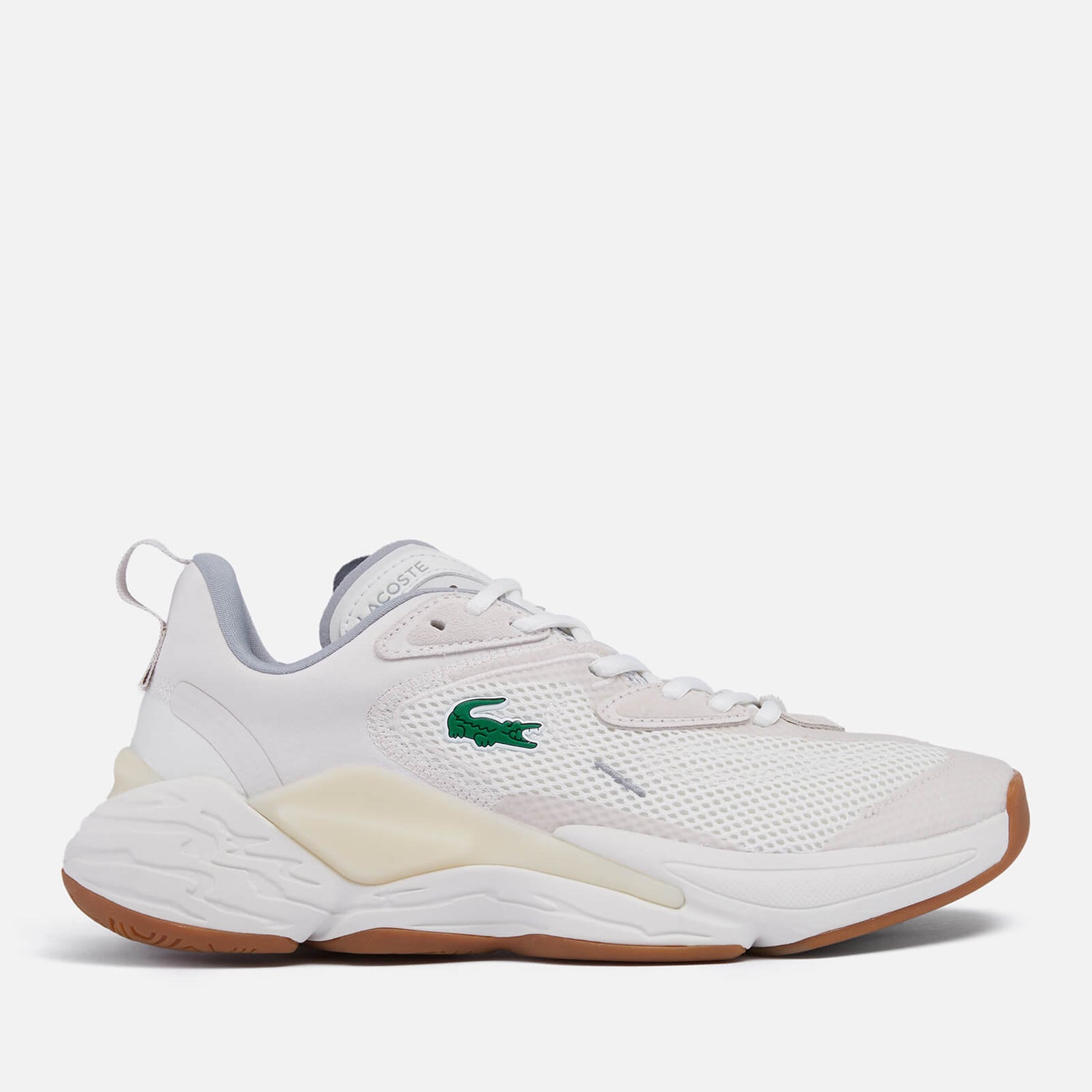 Lacoste Women's Aceshot 0722 1 Running Style Trainers - Off White/Off White - UK 3