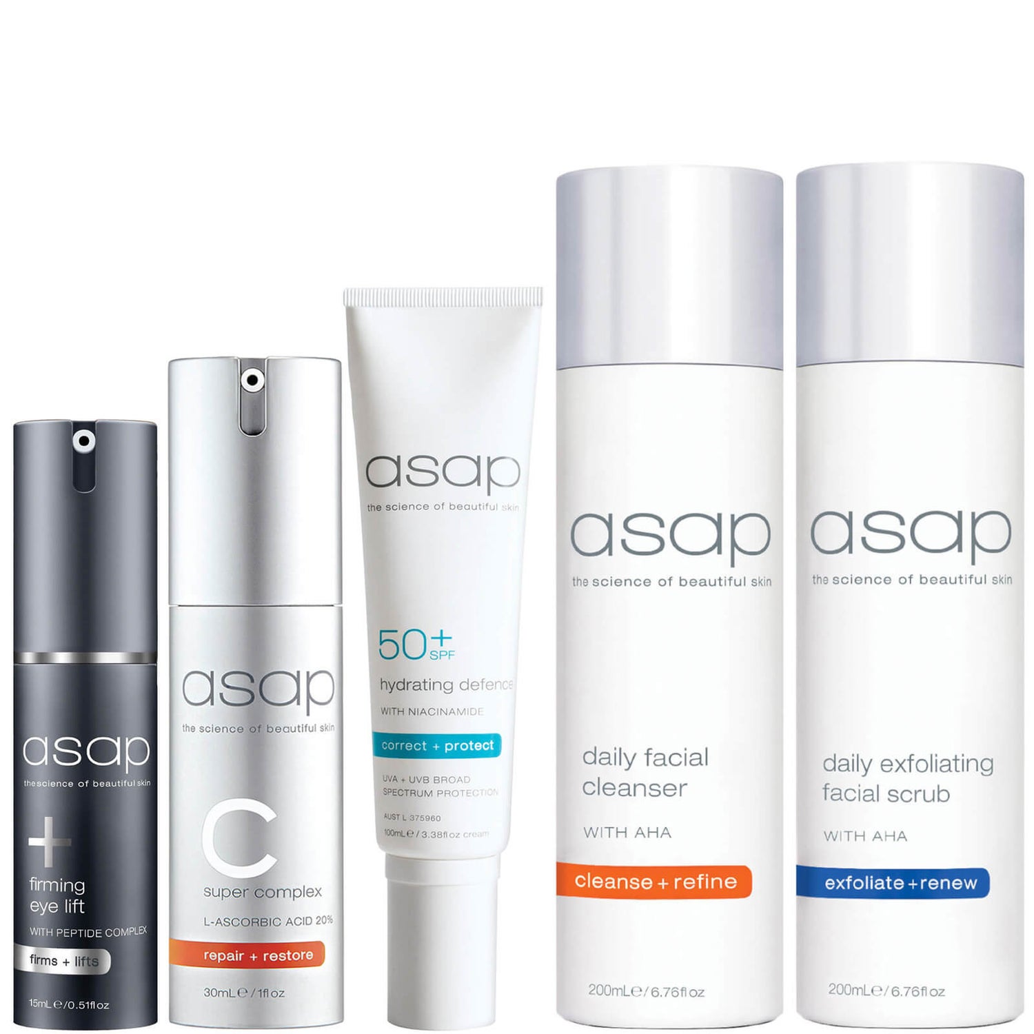 asap Exclusive Cleanse, Hydrate and Protect - AM Routine