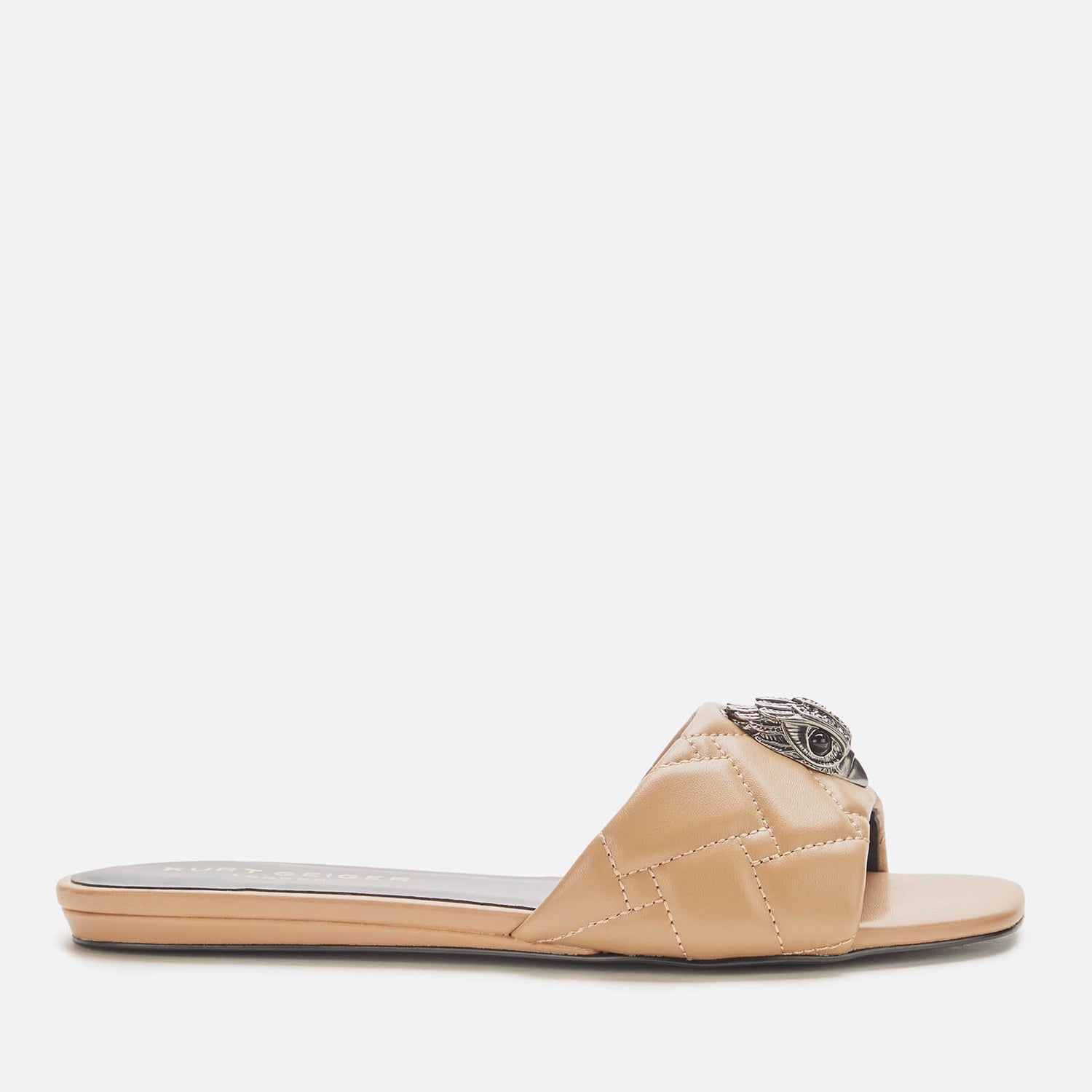Kurt Geiger London Women's Kensington Leather Flat Sandals - Camel - UK 3