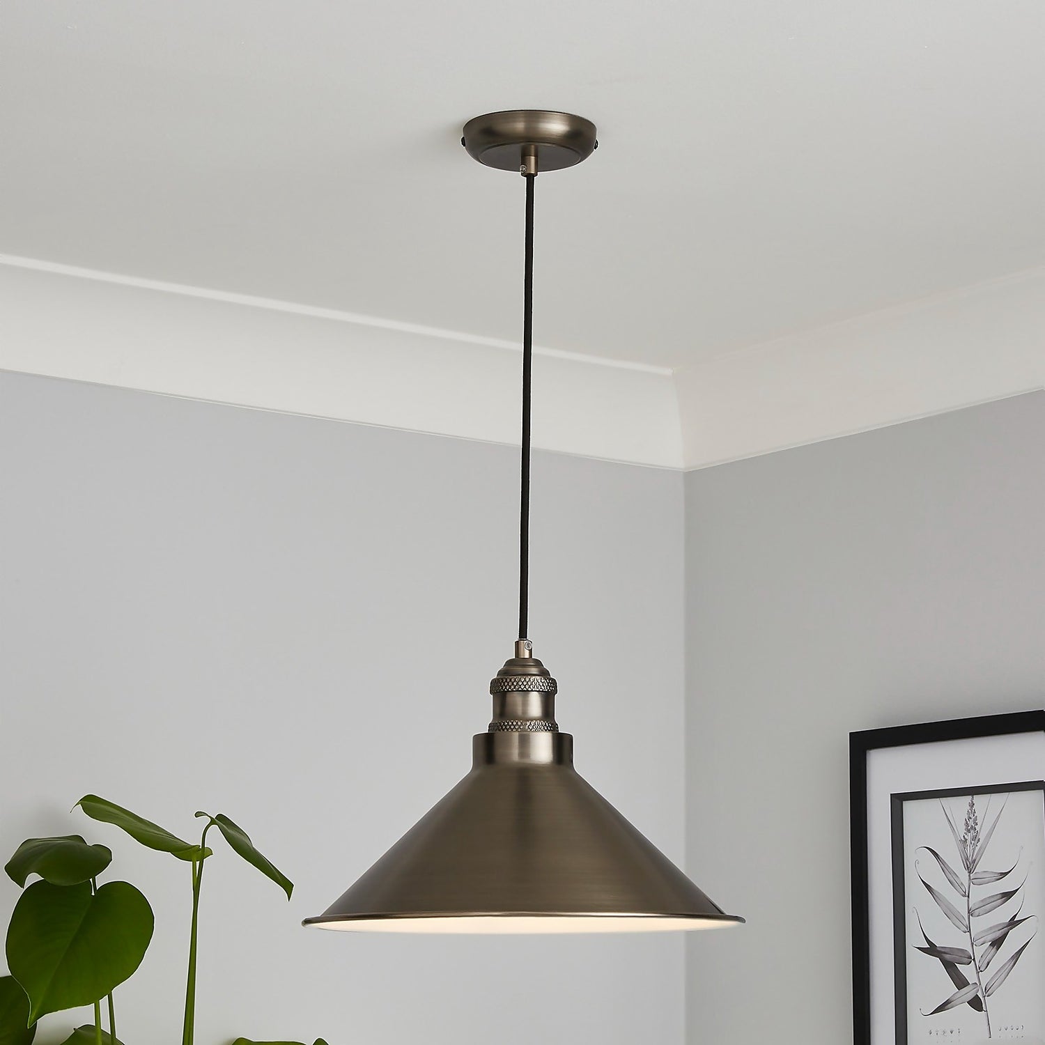 Industrial single pendant light top