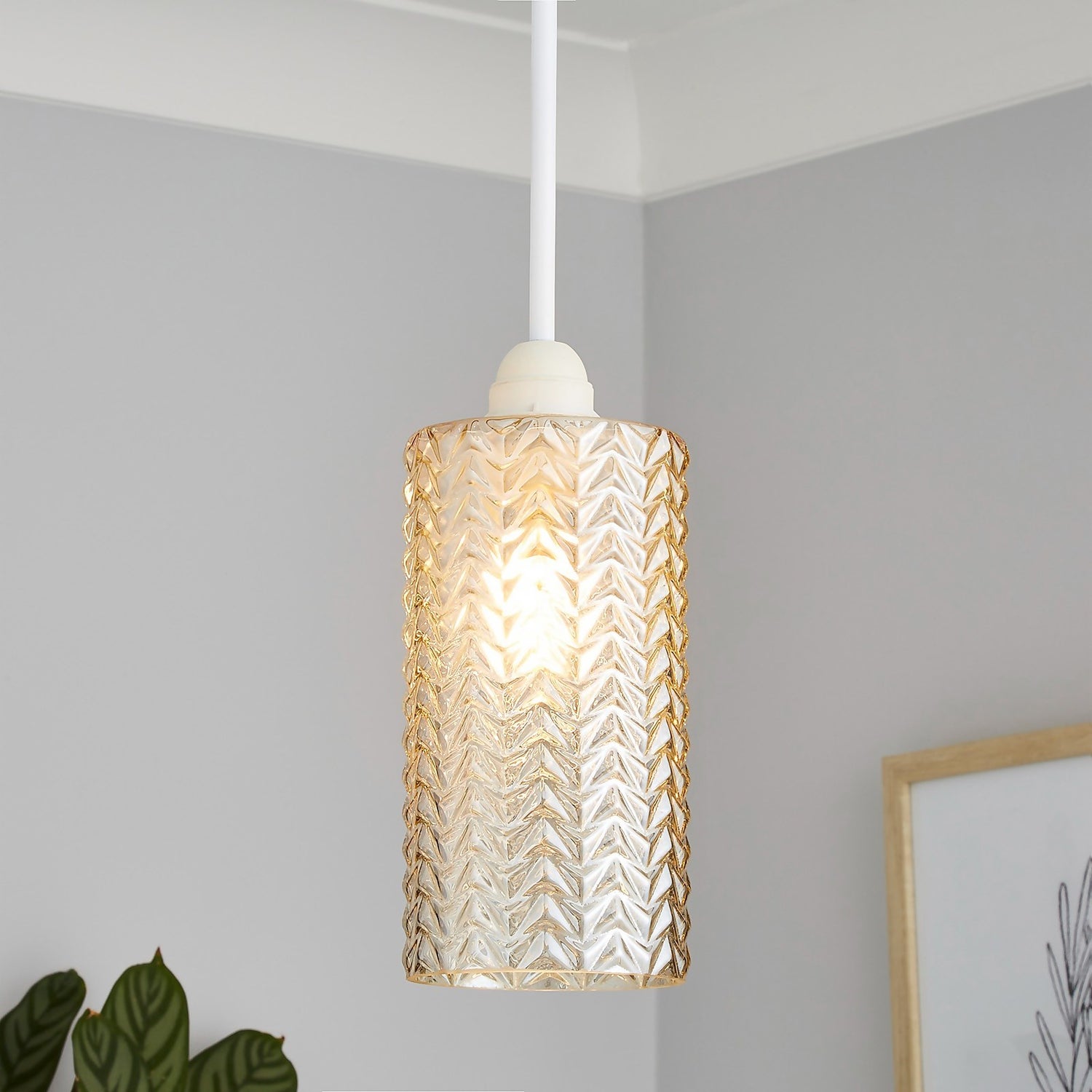 Homebase glass on sale lamp shades