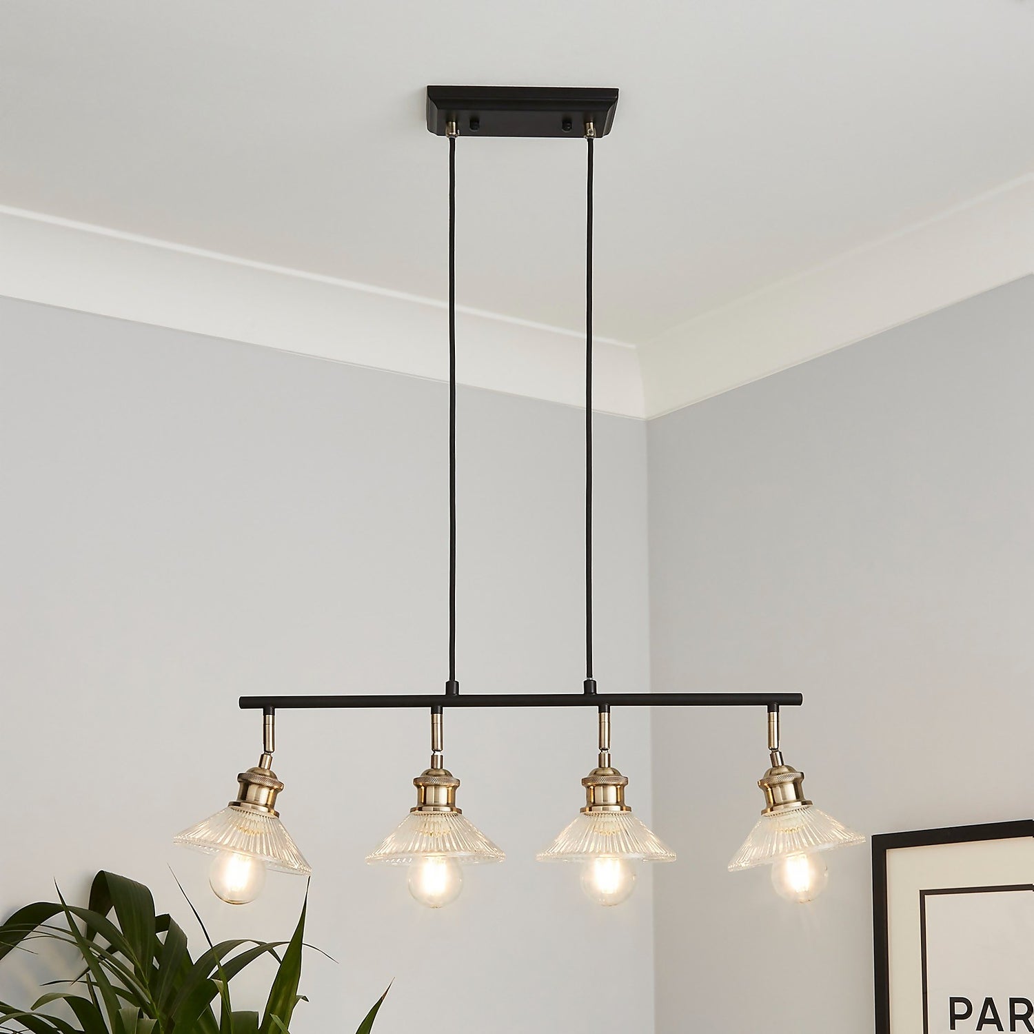 Edale 4 light Diner Bar Pendant