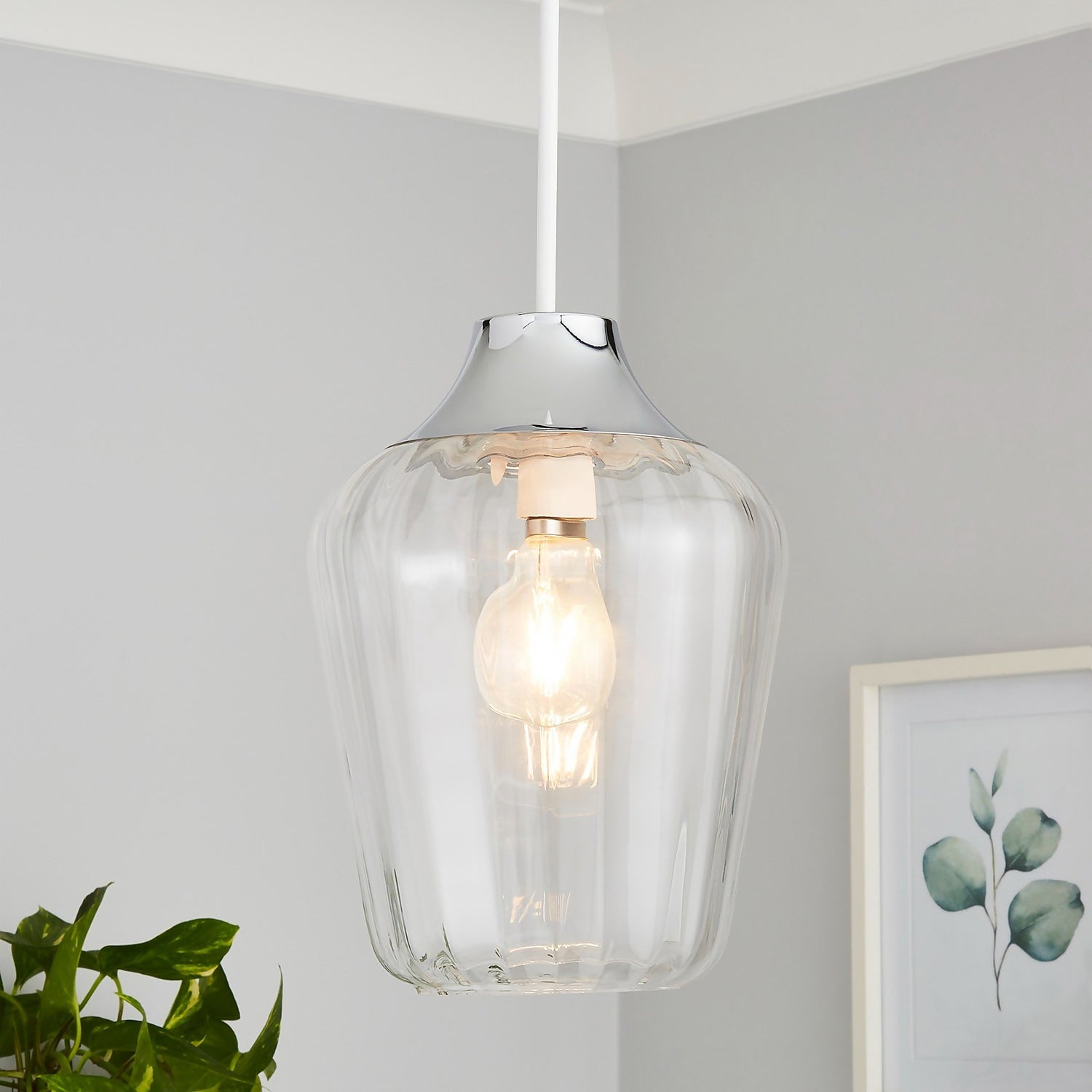 Homebase glass hot sale lamp shades