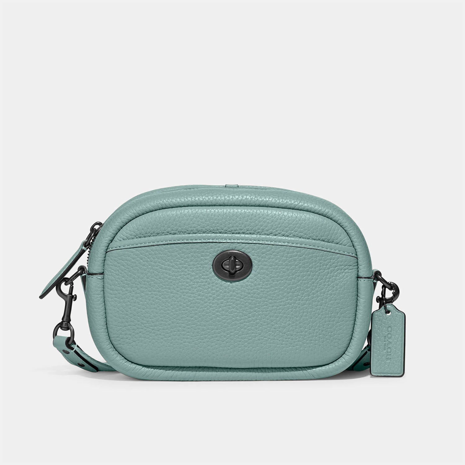 Coach Women's Camera Bag with Webbing Strap - Aqua