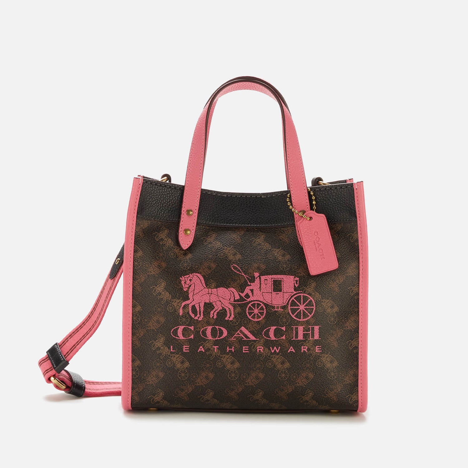 Coach Women's Horse And Carriage Field Tote Bag - Truffle Petunia