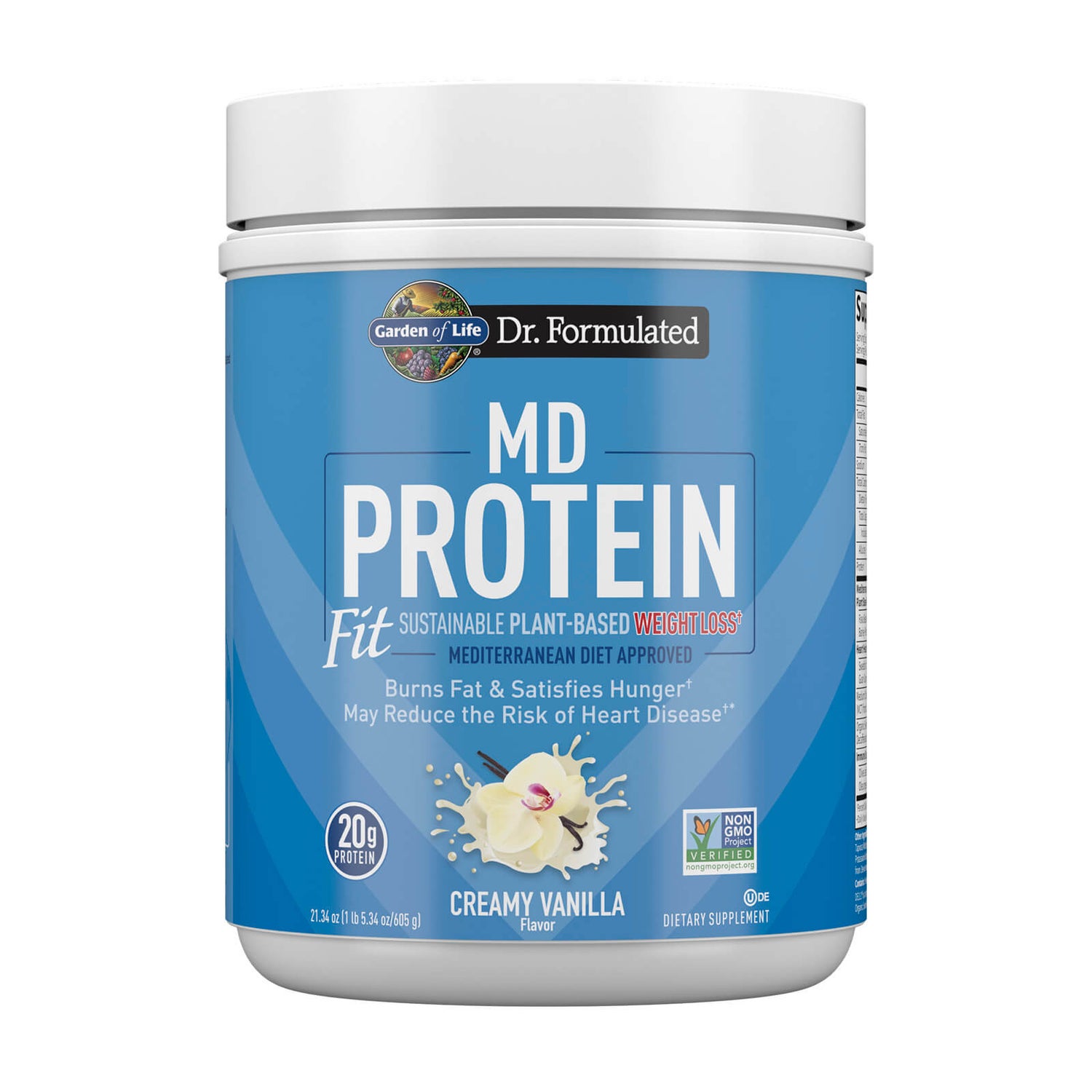 MD Protein FIT Gerst- en Rijsteiwitpoeder - Vanille - 635 g
