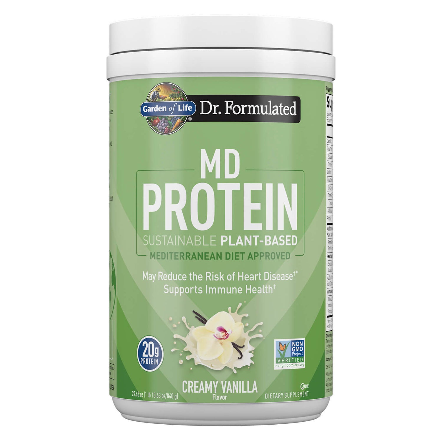 MD Protein Gersteiwitpoeder - Vanille - 635 g