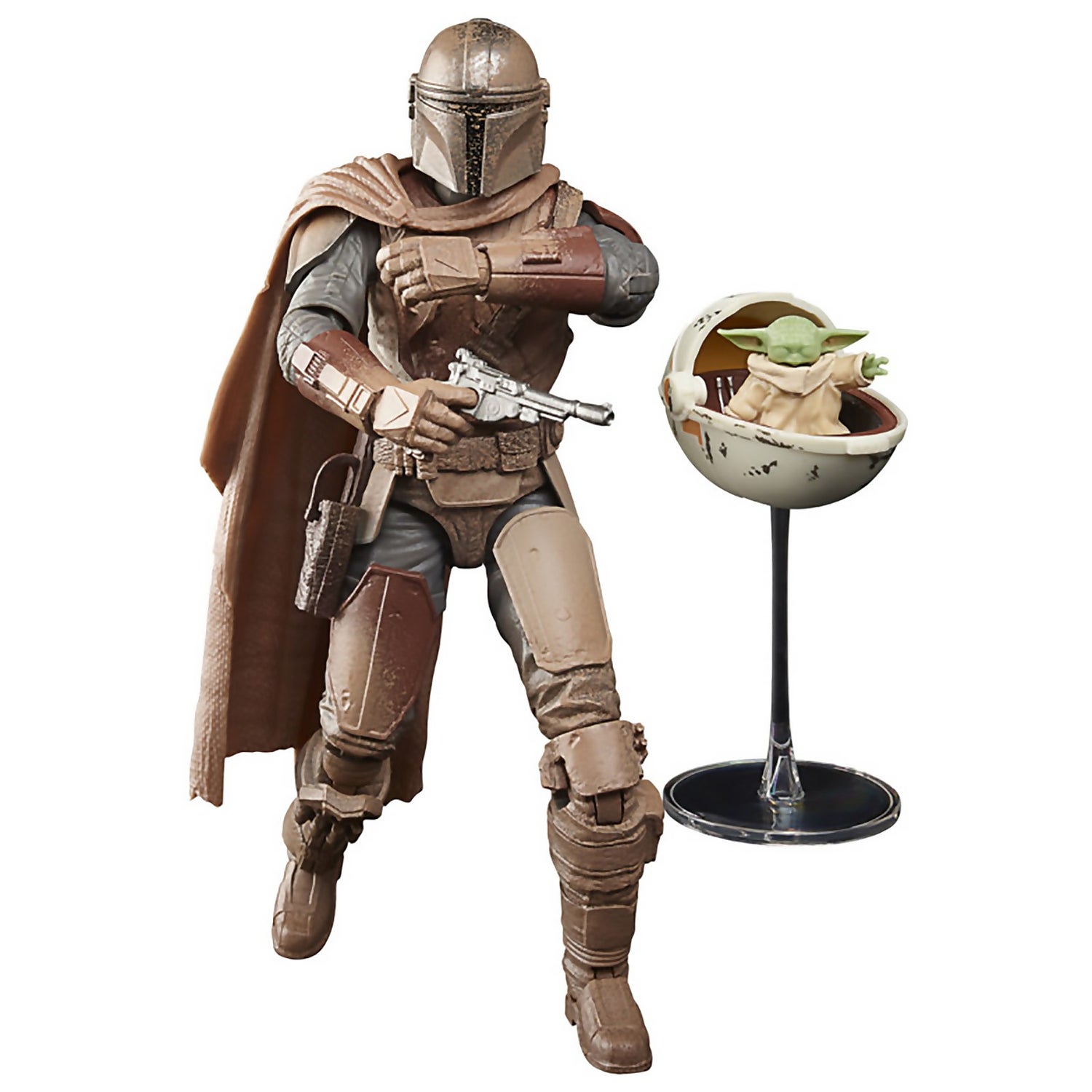 Figurine Hasbro Star Wars The Black Series The Mandalorian et Grogu (Arvala-7)