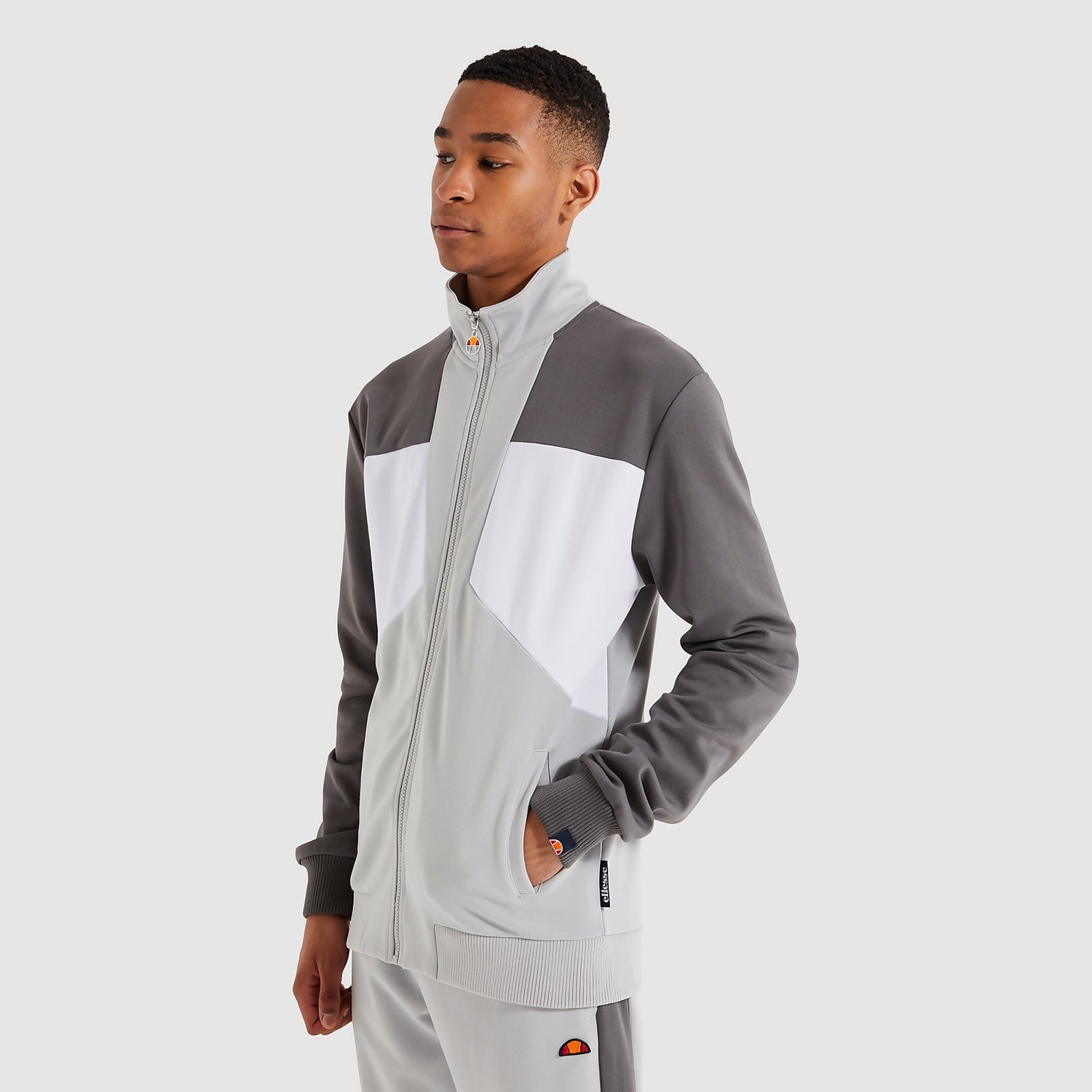 Ellesse Bana Track Top - Light Grey Medium
