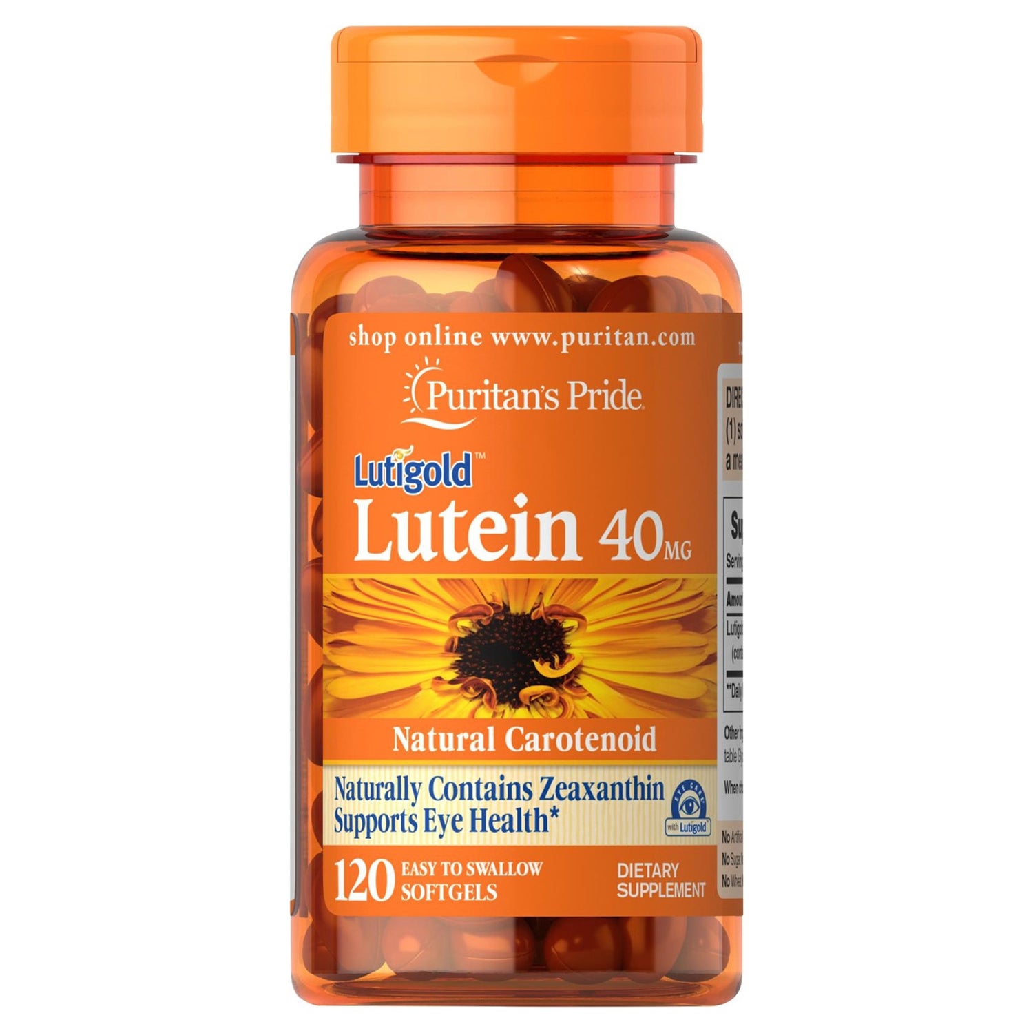 Puritan's Pride Lutein 40mg - 120 Softgels