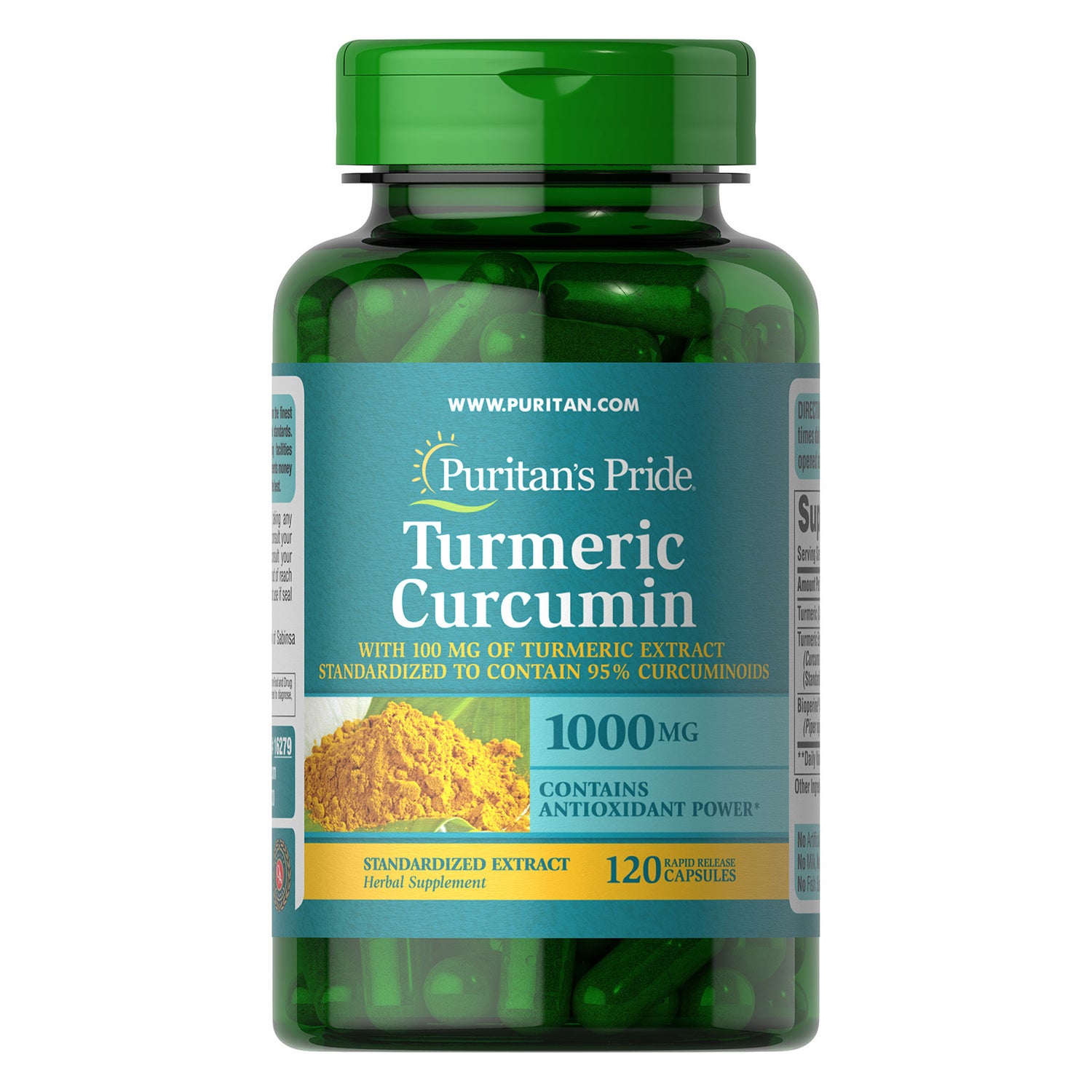 Puritan's Pride Turmeric 1000mg - 120 Softgels