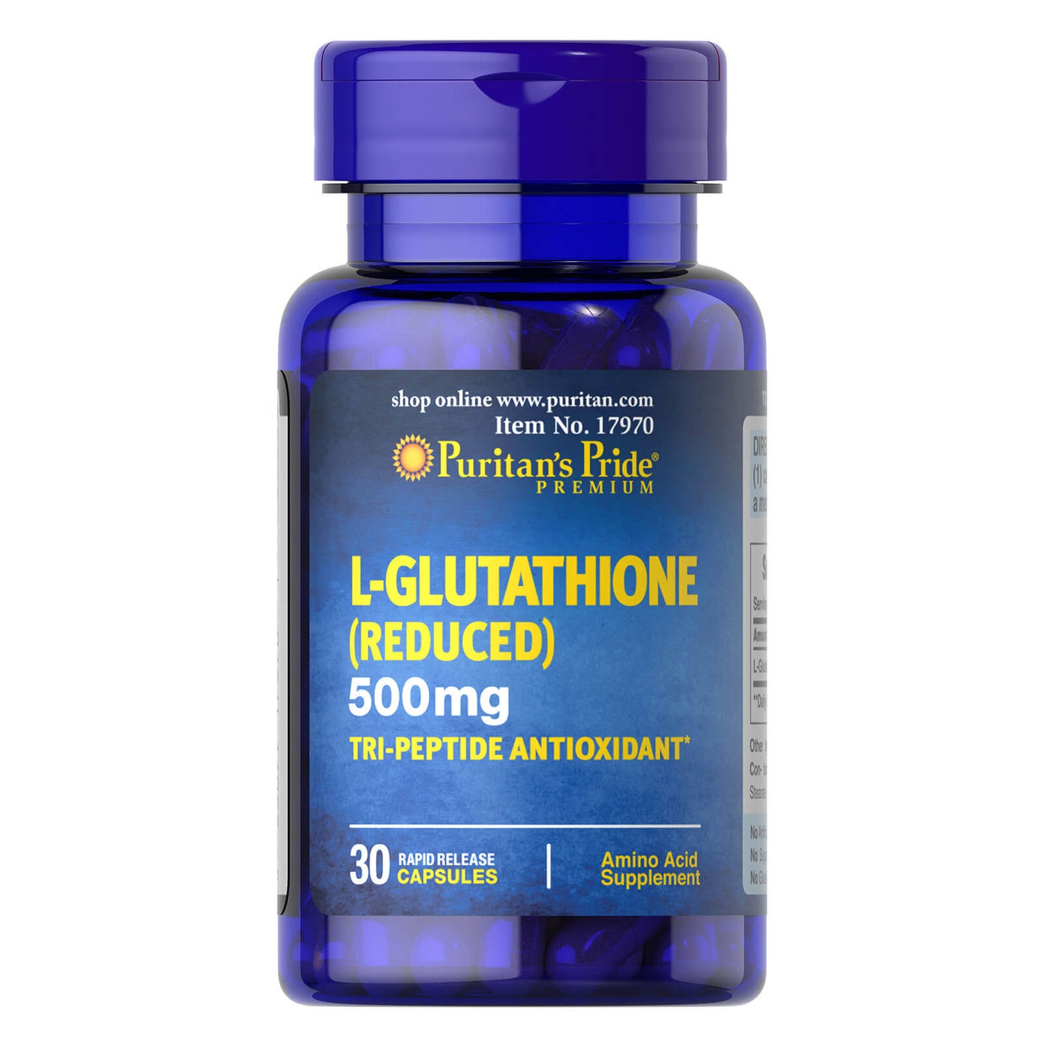 Puritan's Pride L-Glutathione 500mg - 30 Tablets