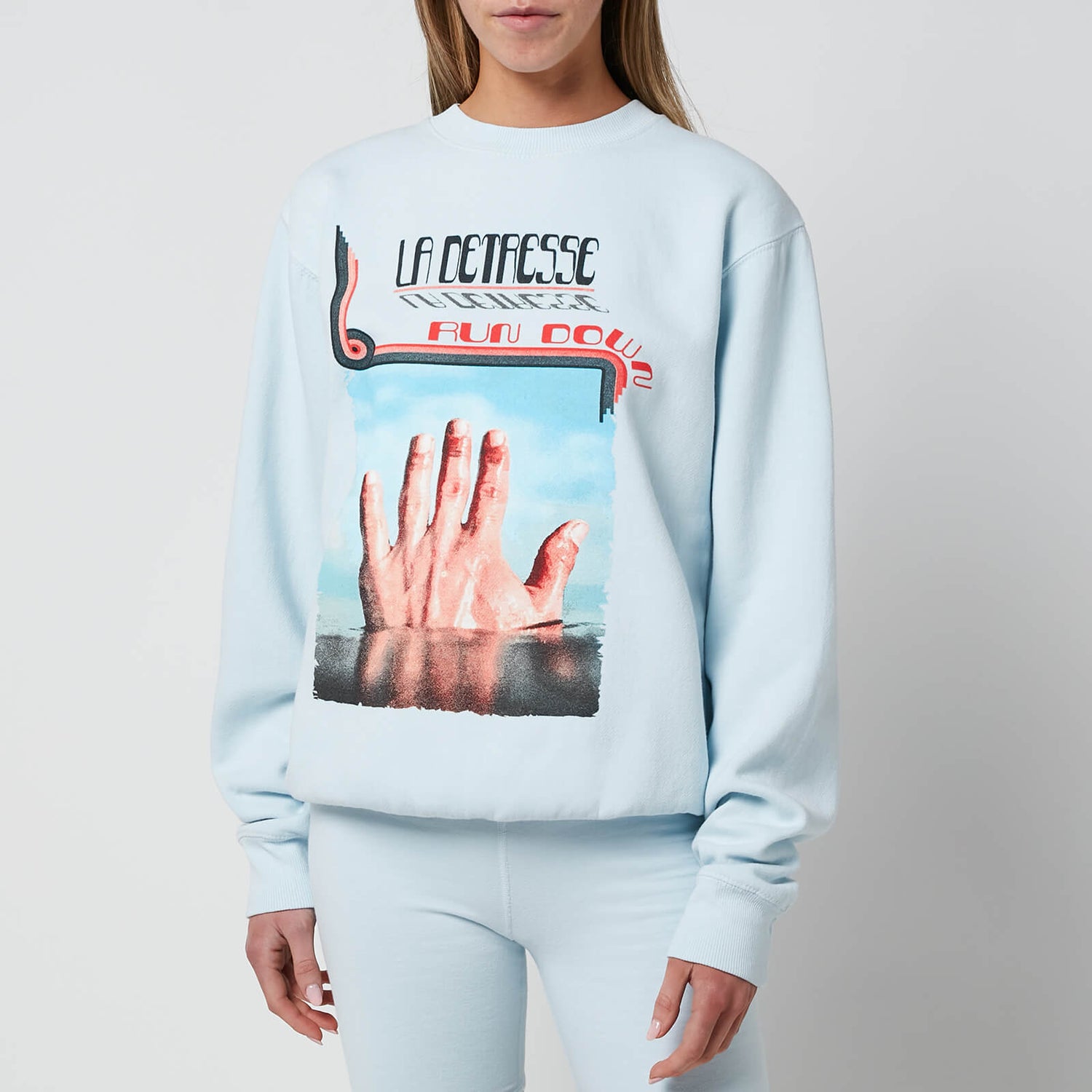 La Detresse Women's Blue Blood Amnesia Pullover Hoodie - Light Blue