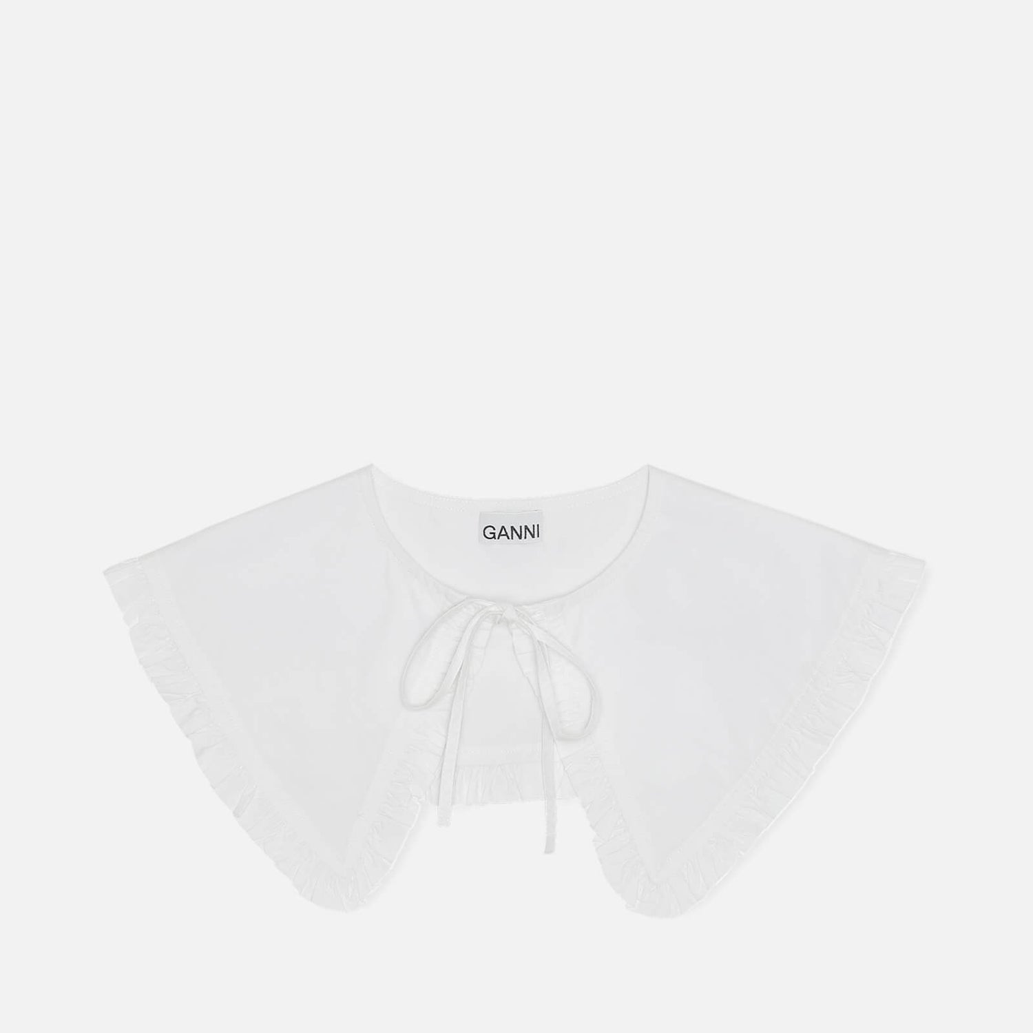 Ganni Women's Cotton Poplin Collar - White