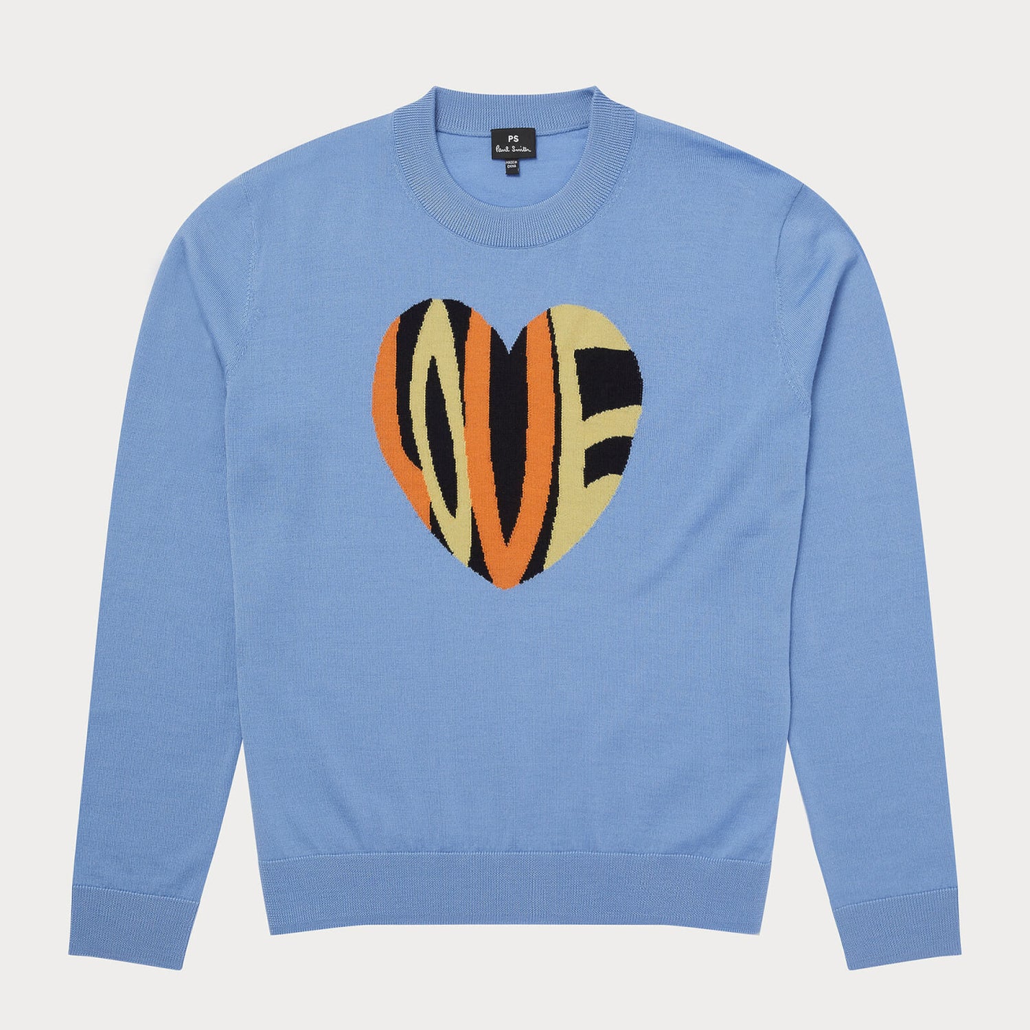 PS Paul Smith Women's Love Knitted Pullover Crewneck - Blue - XS