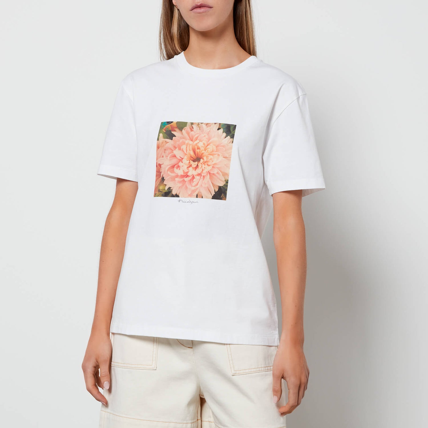 PS Paul Smith Women's Peony Photo Print T-Shirt - White