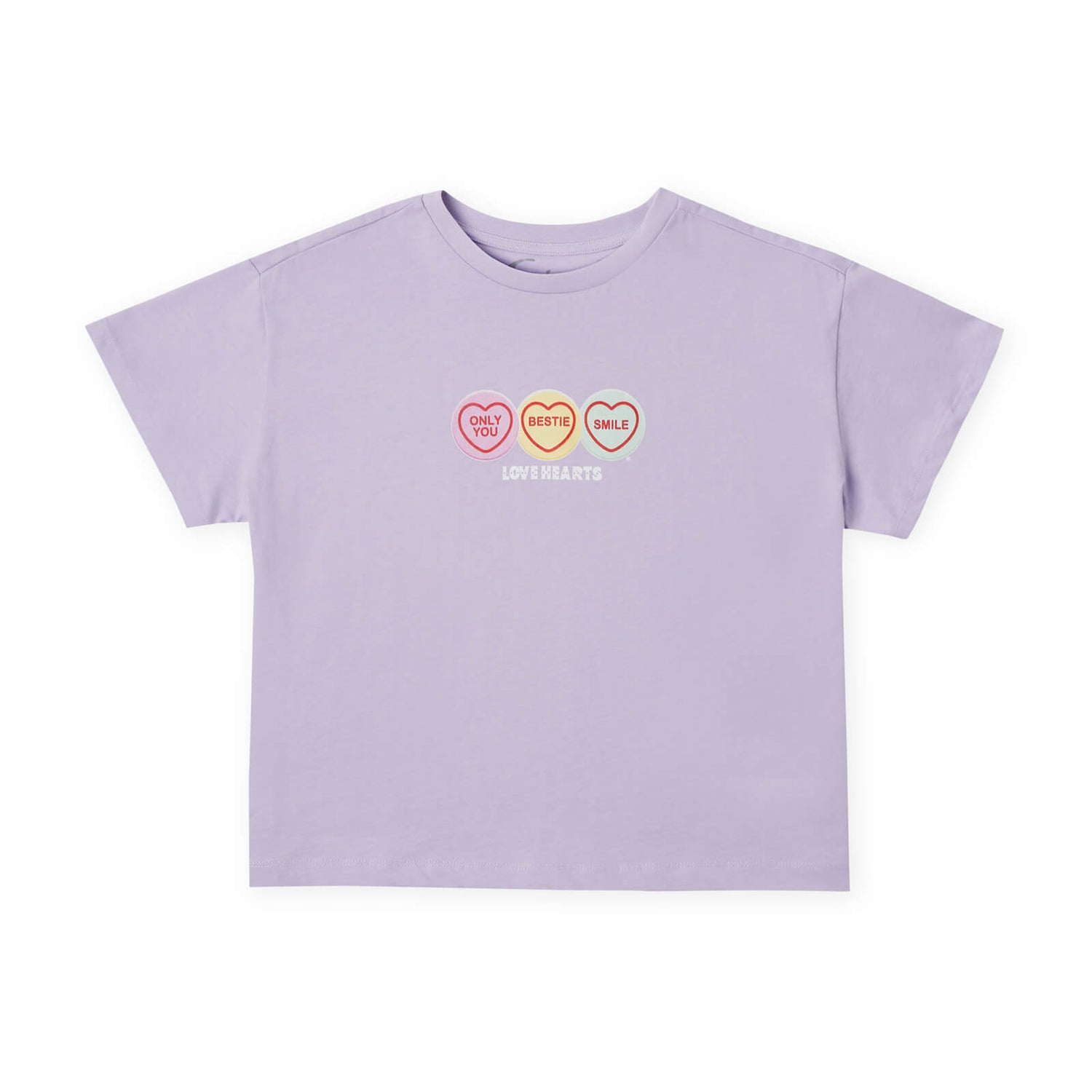 Swizzels Sweety Collection Only You Women's Cropped T-Shirt - Lilac