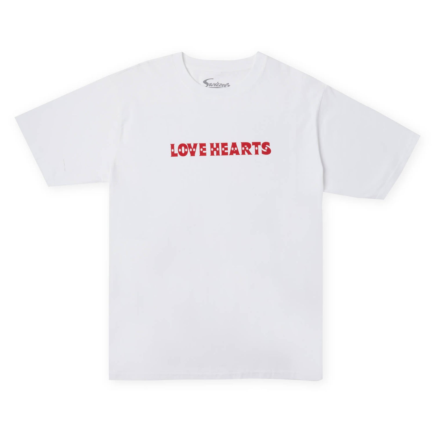 Swizzels Sweety Collection Pop Hearts Oversized Heavyweight T-Shirt - White