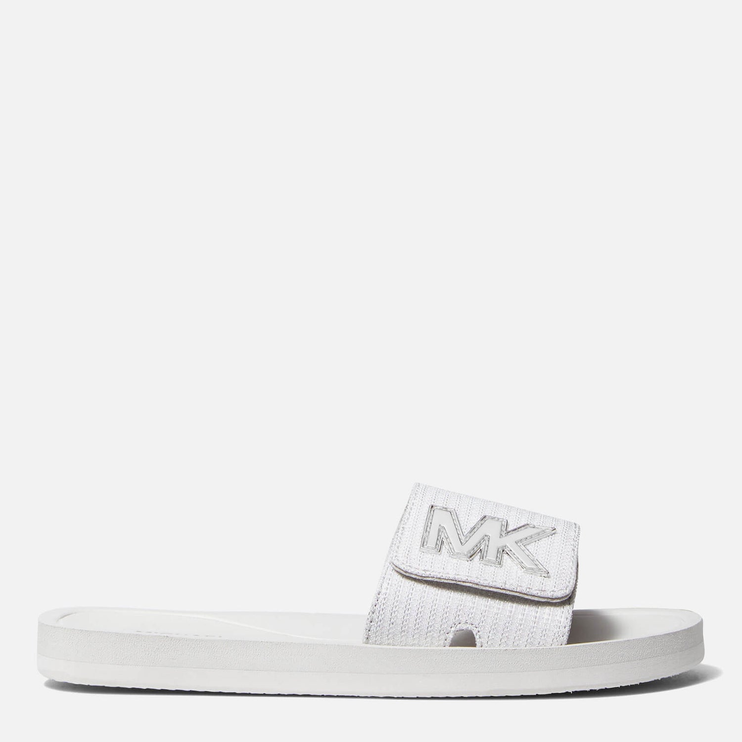 Michael kors outlet slides silver